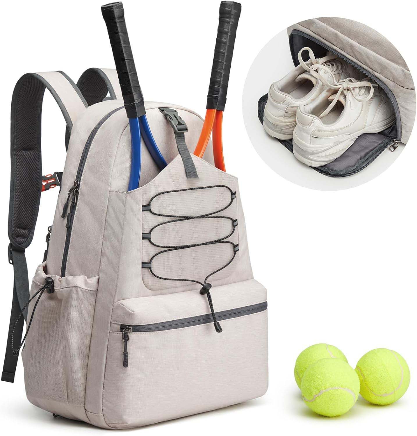 Oemmn Sporttasche Tennistasche, Tennis-Rucksack für Frauen Männer, Pickleball-Tasche