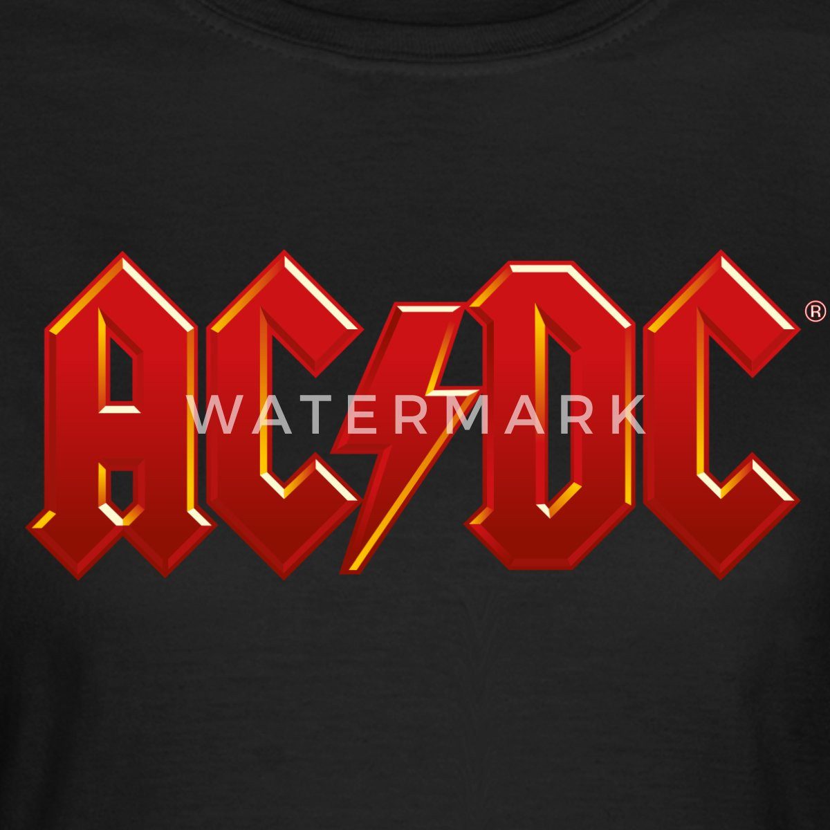 Spreadshirt T-Shirt AC/DC Klassisches Logo Mit günstig online kaufen