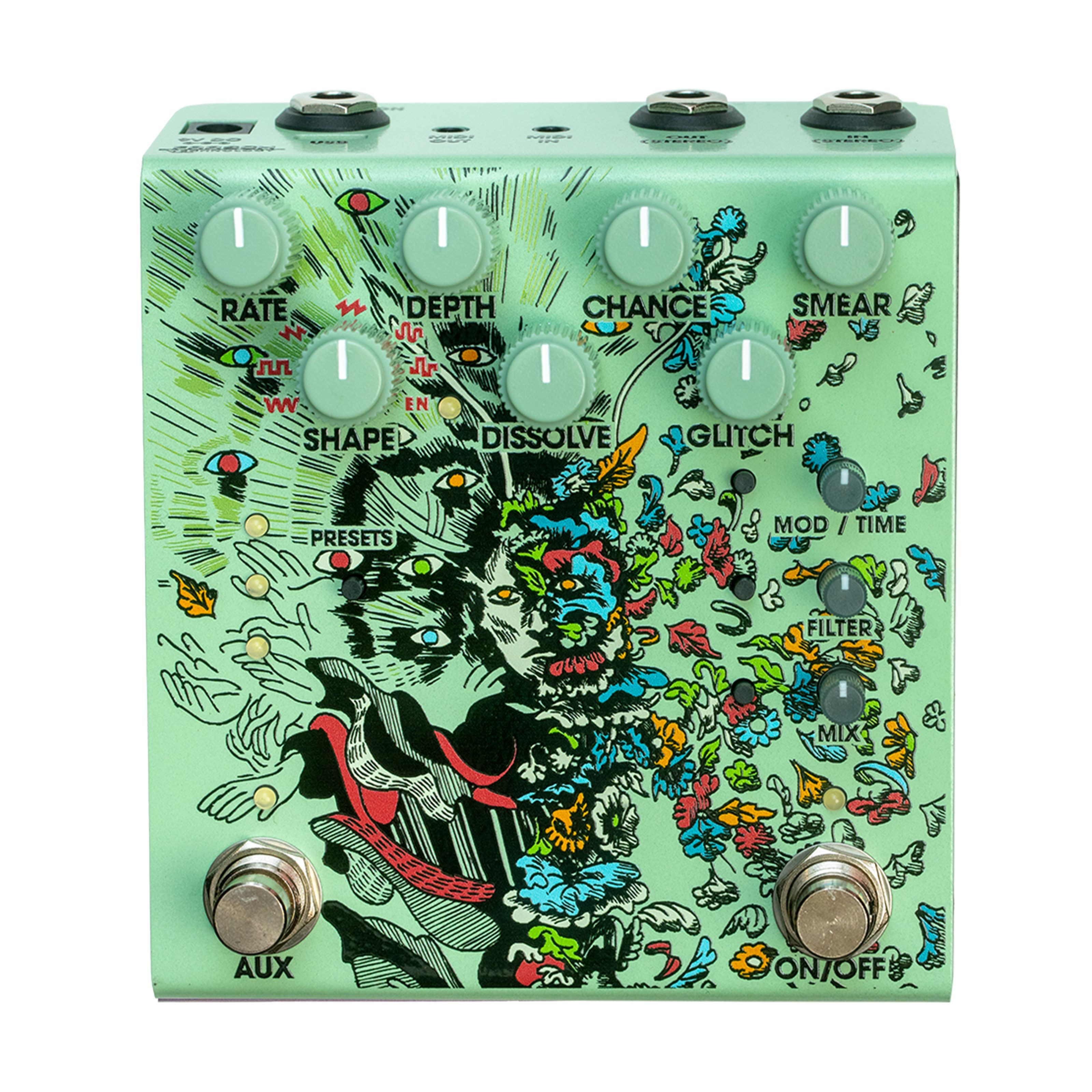 Old Blood Noise Endeavors Musikinstrumentenpedal, (Effekte, Delays/Echos/Reverb), Parting Glitch Delay/Reverb Green - Effektgerät für Gitarren