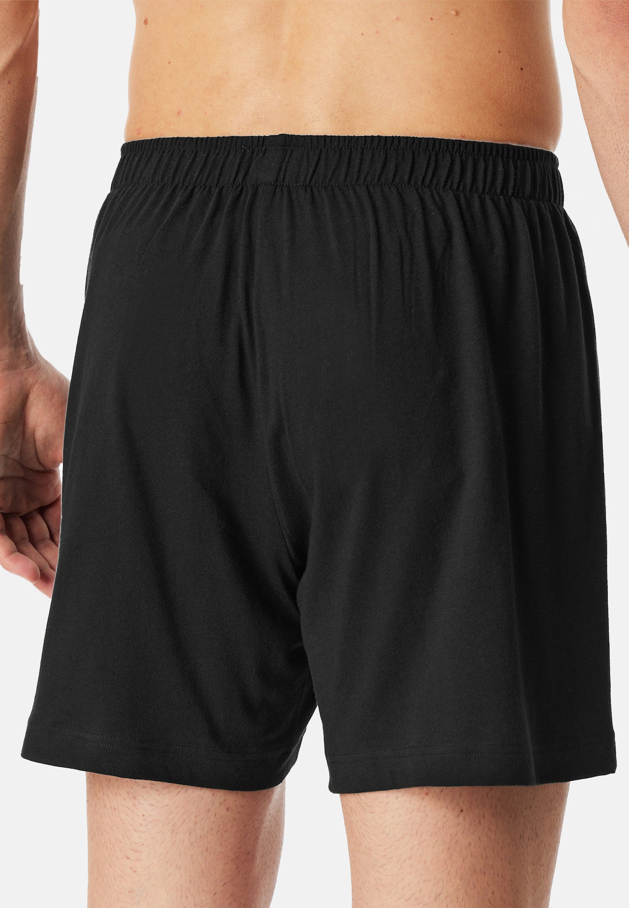 Schiesser Boxershorts 4er Pack Singel-Jersey (Spar-Set, 4-St) Boxershorts - Baumwolle - mit Eingriff - Atmungsaktiv