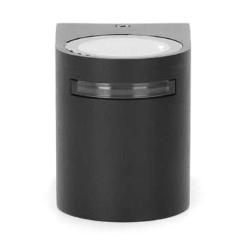 Aigostar LED Außen-Wandleuchte LED Wandleuchte mit GU10 Fassung IP54 in schwarz, 1 Flammig, schwarz, Aluminium, IP54, Fassung: GU10