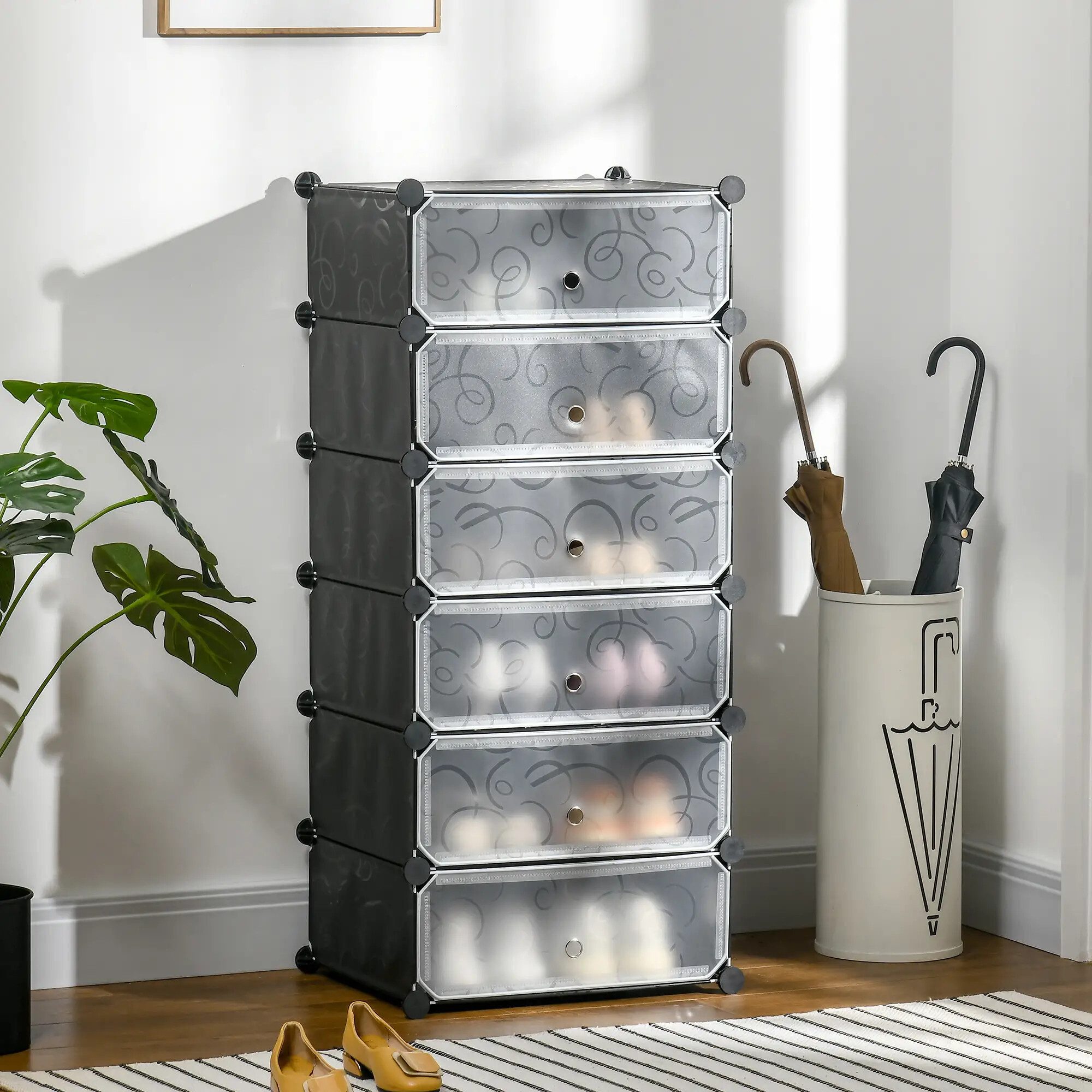 BlingBin Schuhregal Modulares Schuhregal 6 Fächer günstig online kaufen