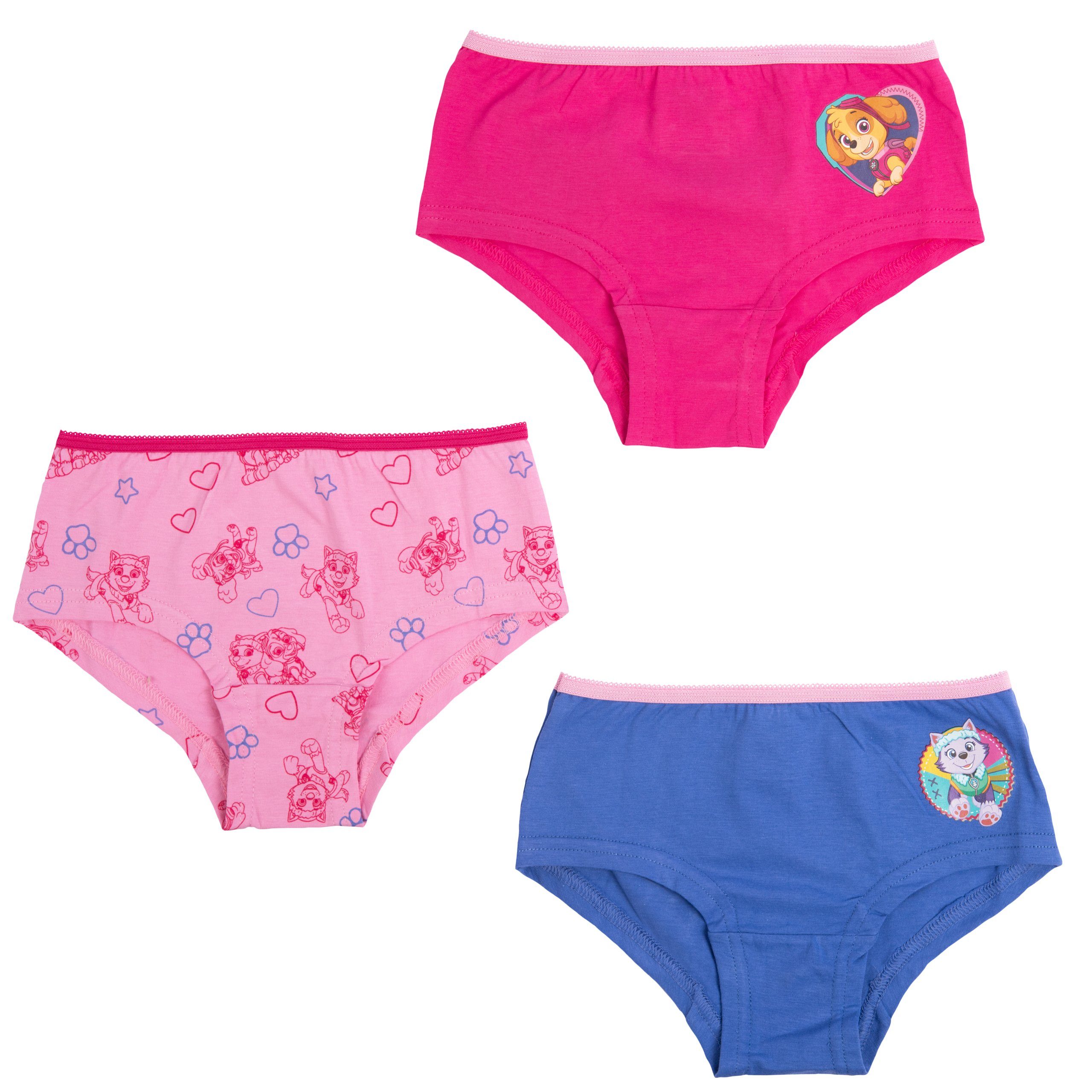 United Labels® Panty Paw Patrol - Unterhose für Mädchen Bunt (3er Pack)