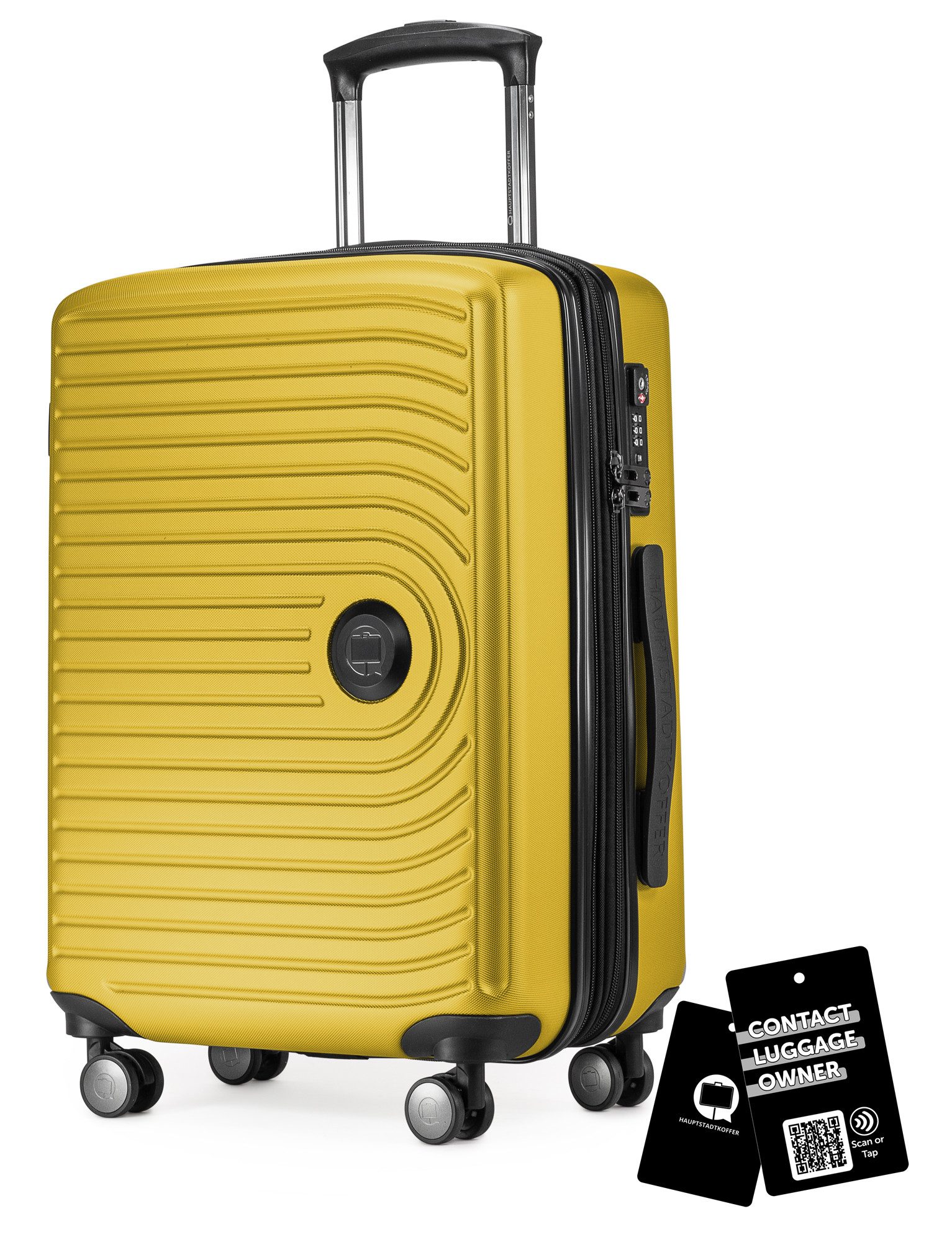 Hauptstadtkoffer Handgepäckkoffer Mitte, 4 Rollen, Handgepäck Koffer 55cm, erweiterbar auf 55L, TSA