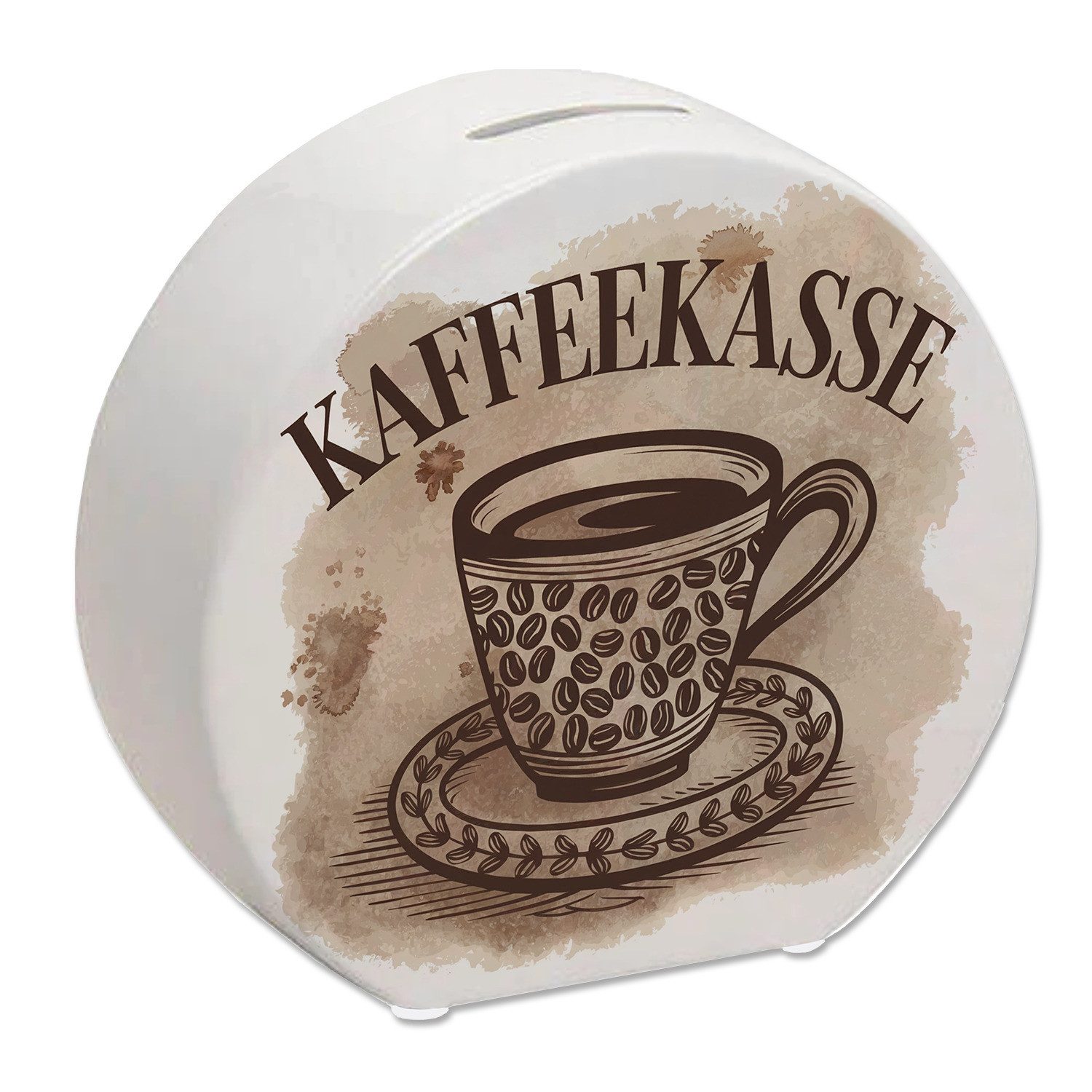 speecheese Spardose Kaffeetasse mit Kaffeebohnen - Kaffeekasse Spardose ...