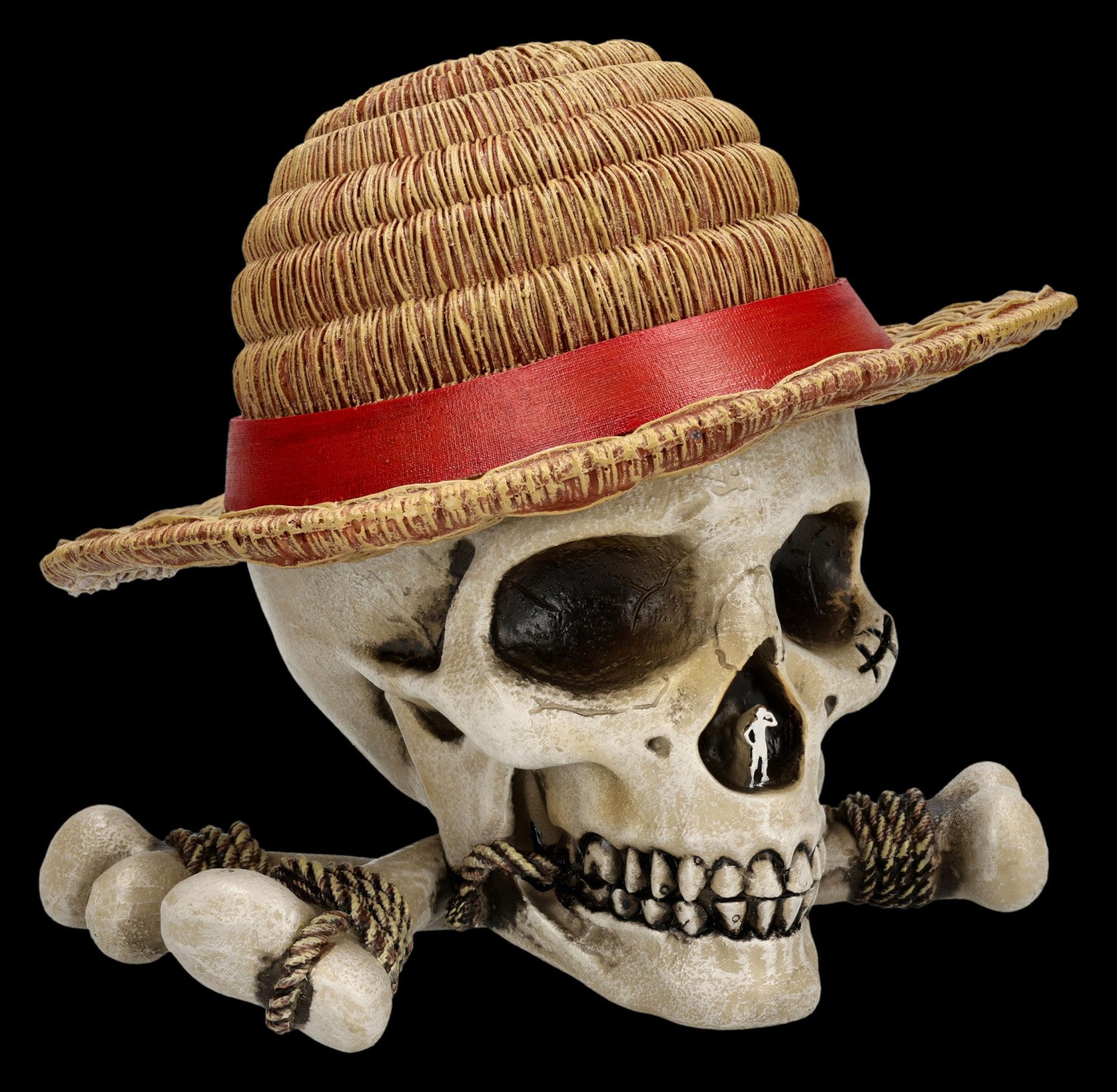 Figuren Shop GmbH Dekofigur One Piece Schatulle – Luffy Jolly Roger Box Figur Deko 17 cm Schädel
