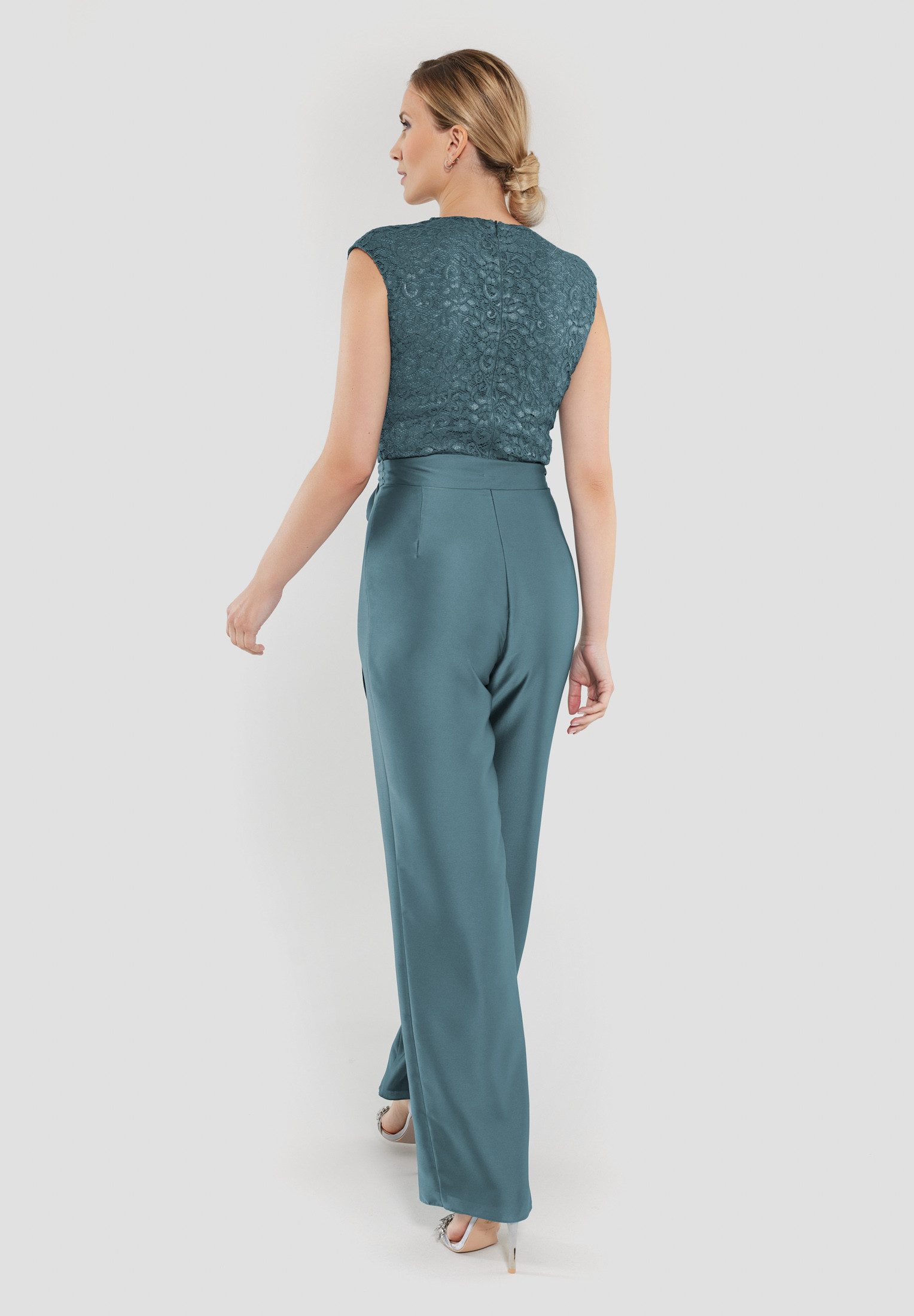 SWING Jumpsuit - festlicher Jumpsuit aus Material-Mix mit Spitze - Overall günstig online kaufen
