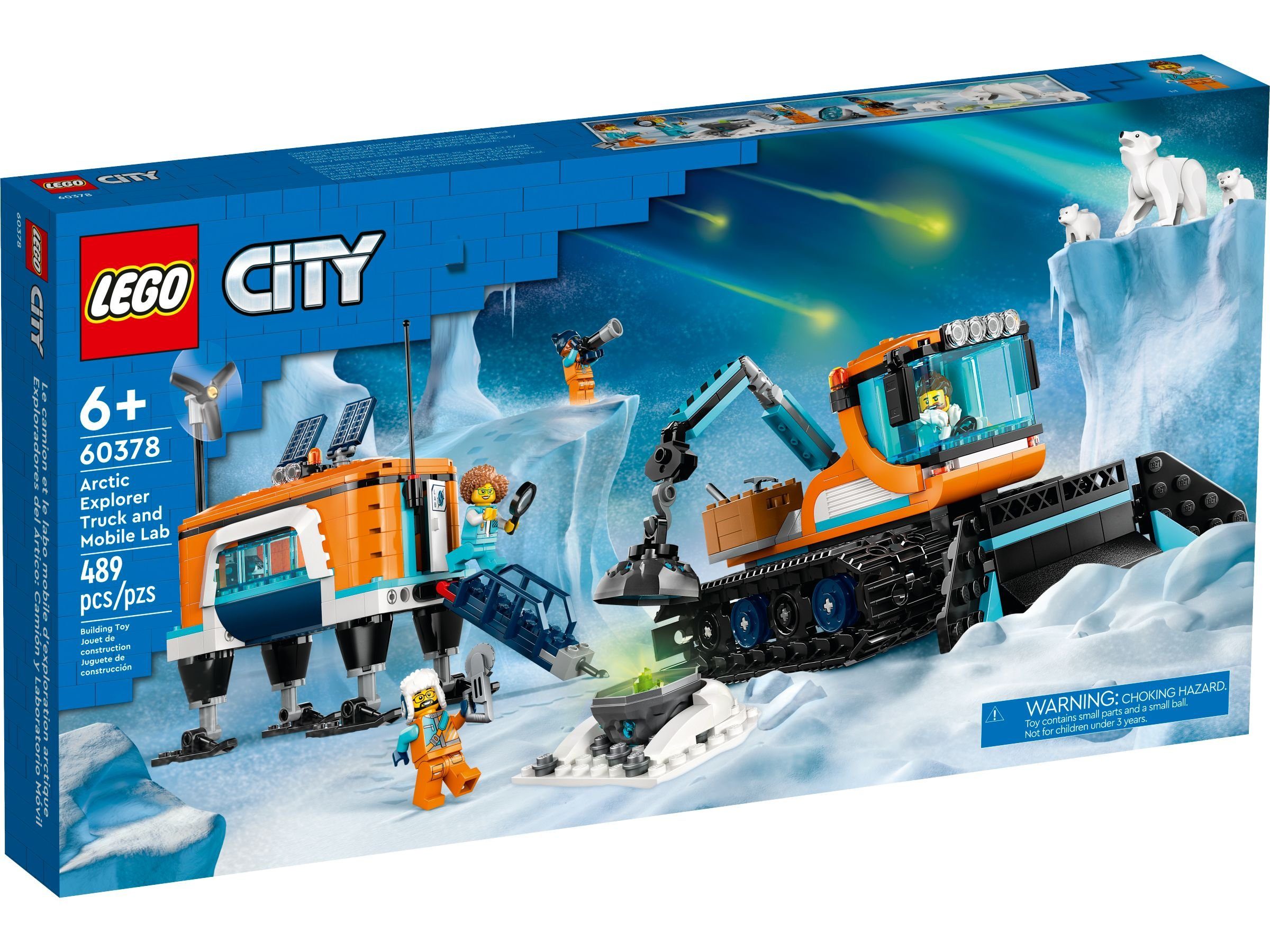 LEGO® Konstruktionsspielsteine LEGO® City 60378 Arktis-Schneepflug mit mobilem Labor