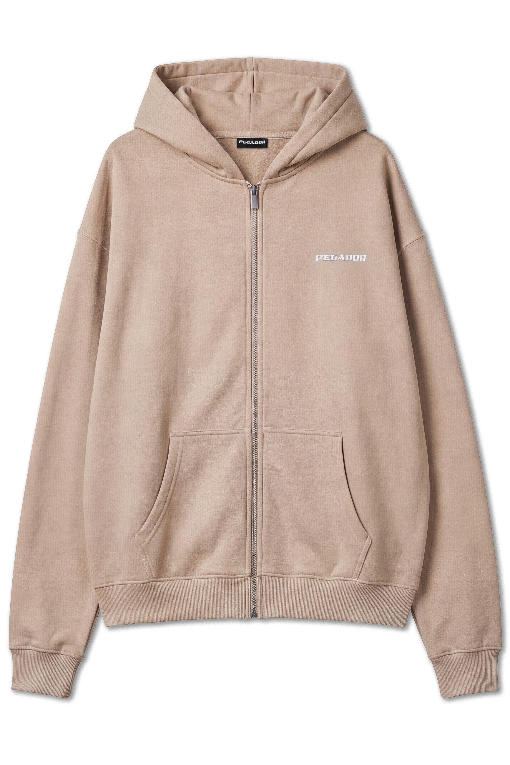 PEGADOR Kapuzensweatjacke Logo Oversized Sweat Jacket Baumwollmischung, oversize – Bild 5 von 5