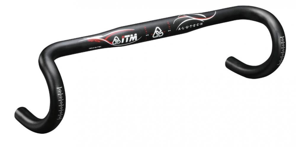 ITM Fahrradlenker ITM Rennlenkerbügel Alutech 7075 Ø31,8 mm,420mm,schwarz anodisiert