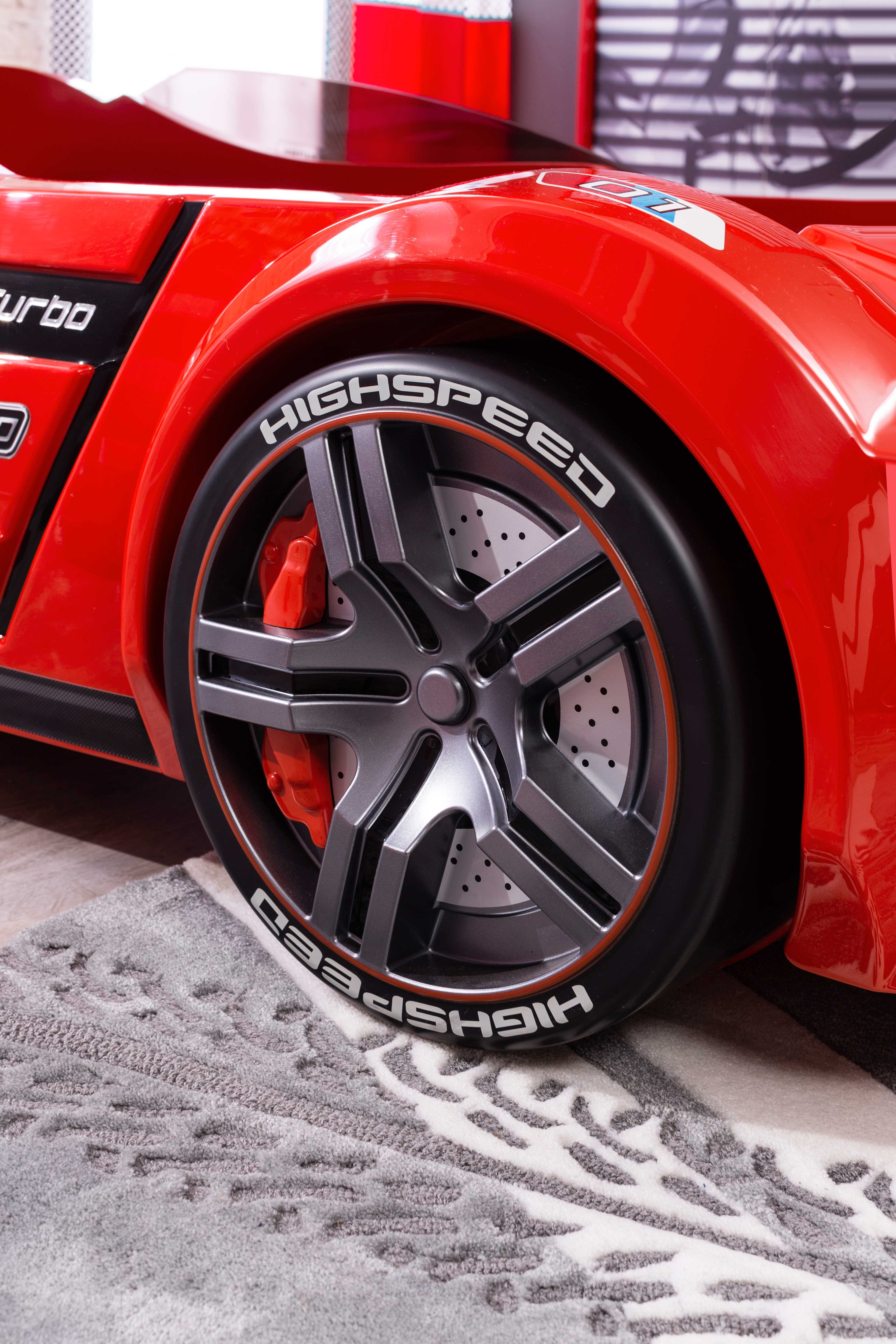 Aktürk Autobett BITURBO Rot