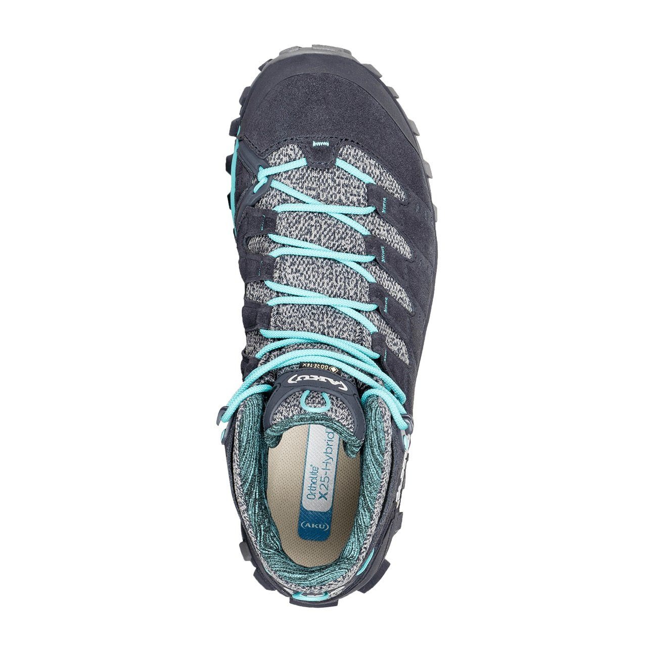AKU Alterra Lite Mid GTX (Trekking, wasserdicht) anthrazitgrau/blau Damen Wanderschuh