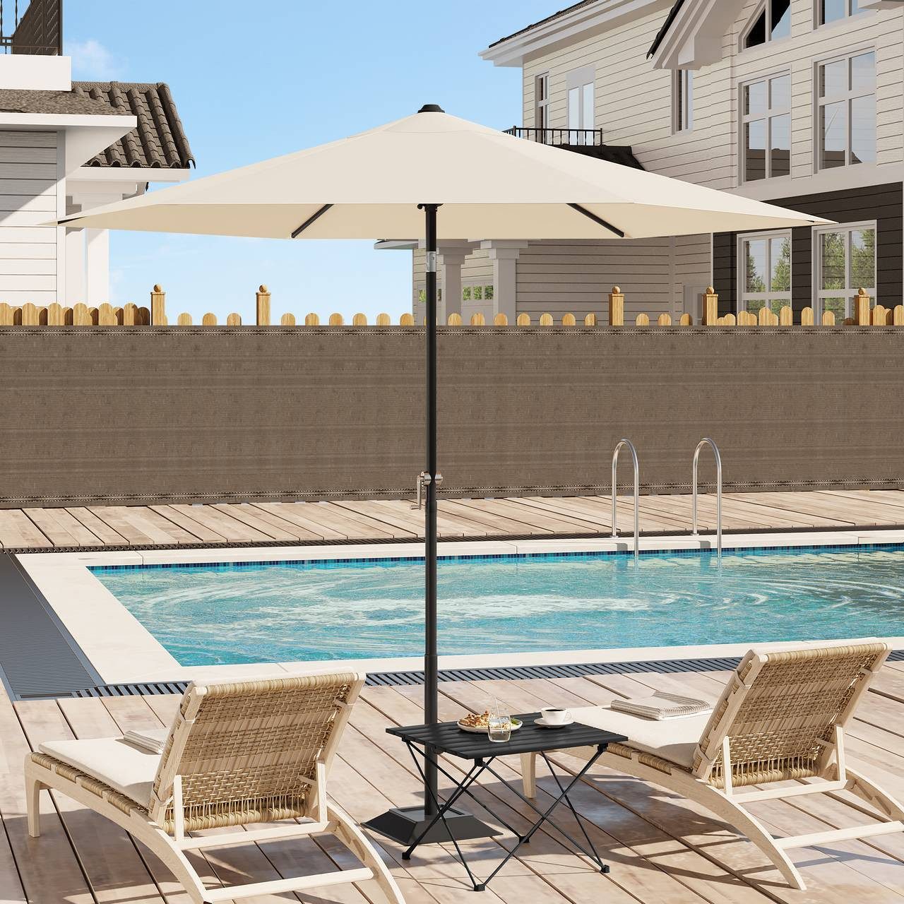 Woltu Sonnenschirm, Strandschirm UV-beständig, 45° knickbar, günstig online kaufen