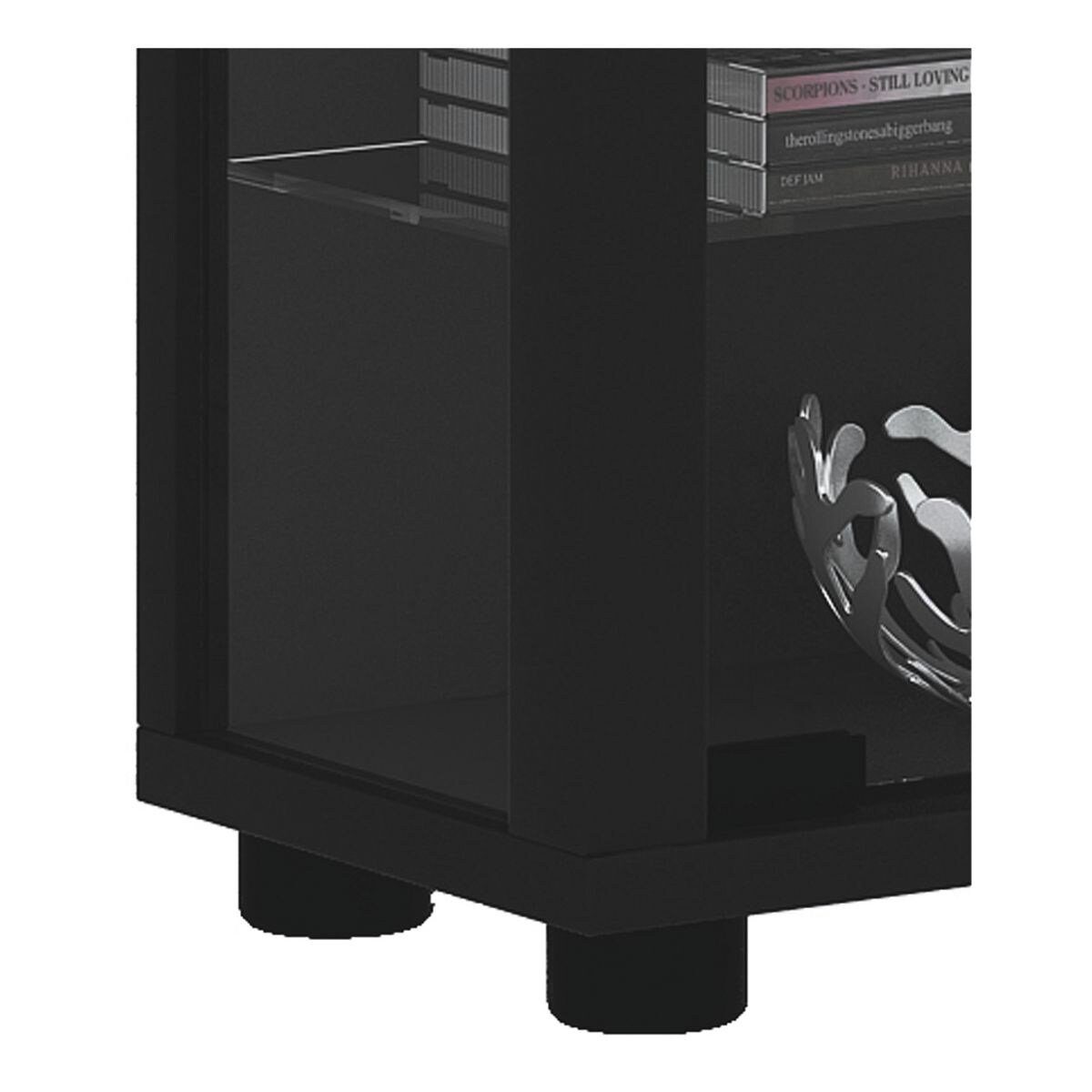 VCM Glasvitrine Lumo Mini rechteckig, mit Glastüren und 8 Fachböden