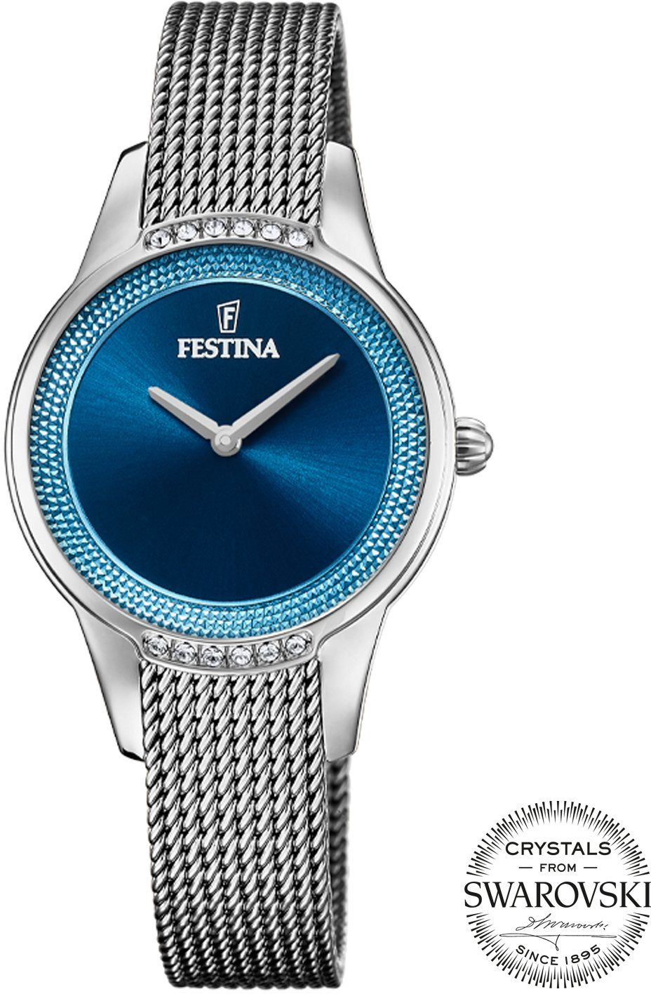 Festina Quarzuhr F20494/2, Armbanduhr, Damenuhr, Edelstahlarmband, Ø 30 mm günstig online kaufen