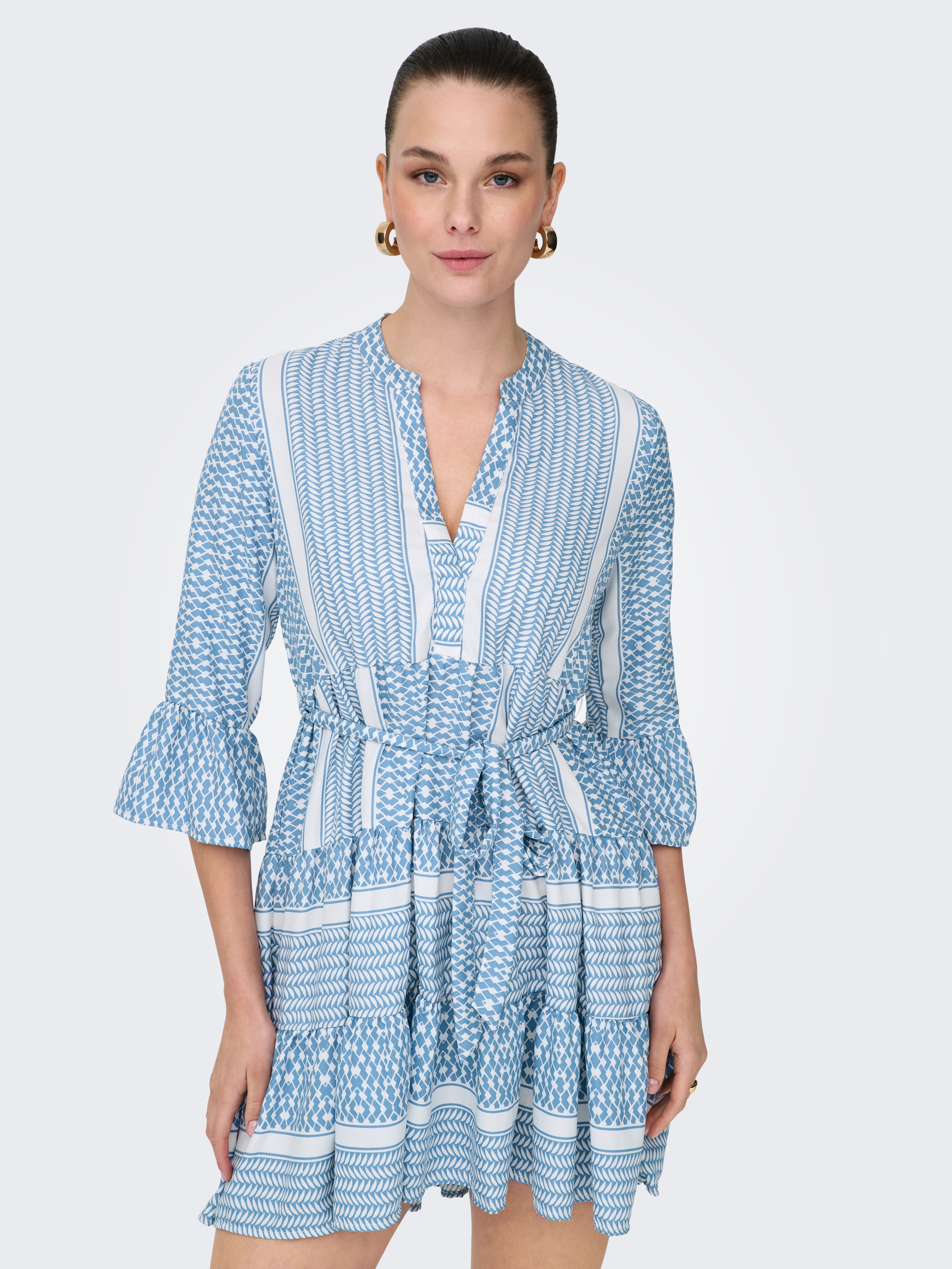 ONLY Tunikakleid ONLATHENA LIFE 3/4 SHORT DRESS WVN NOOS Sommerkleid günstig online kaufen