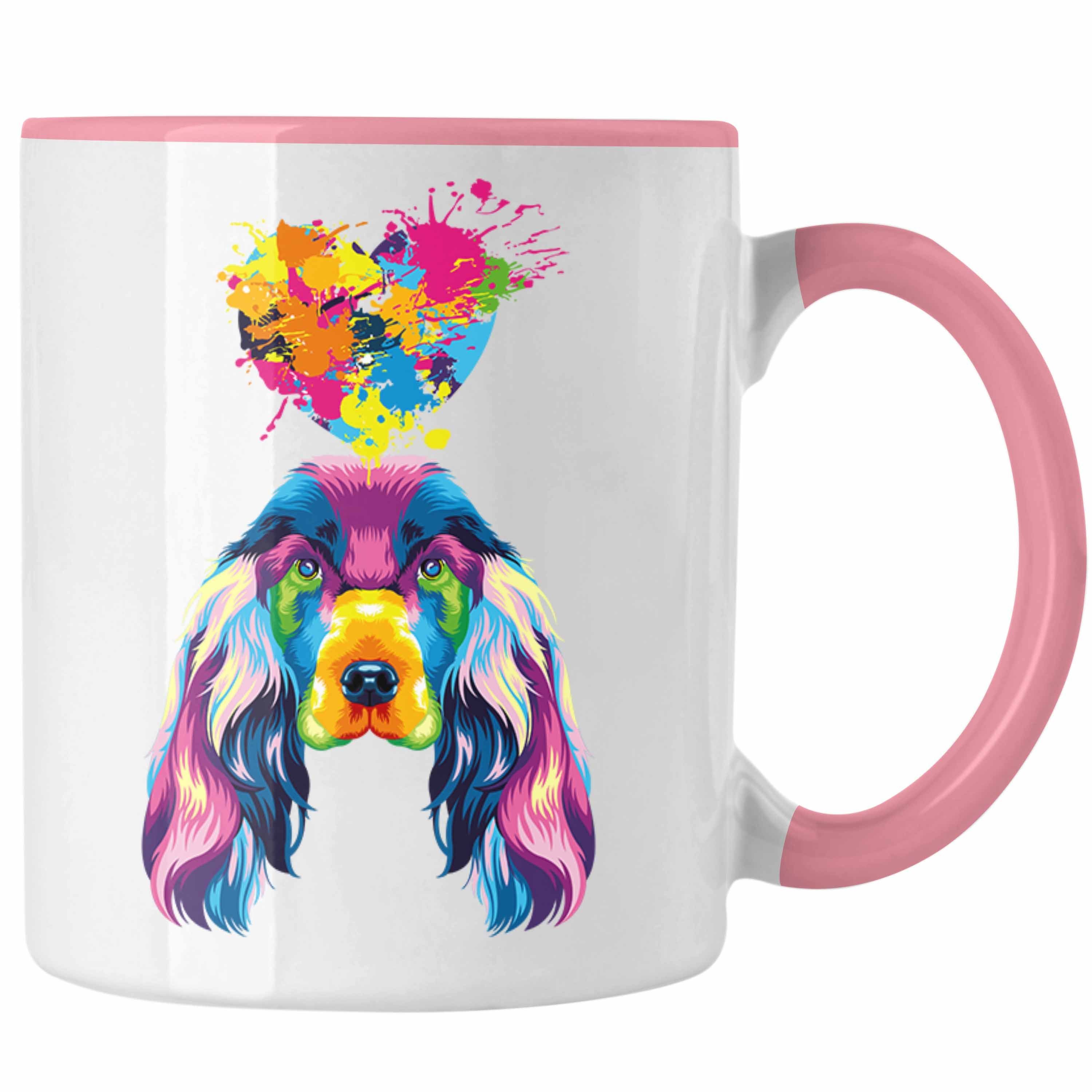 Trendation Gesc Tasse Farbe Lustiger Besitzer Spaniel Tasse Cocker Spruch Geschenk Herz Rosa