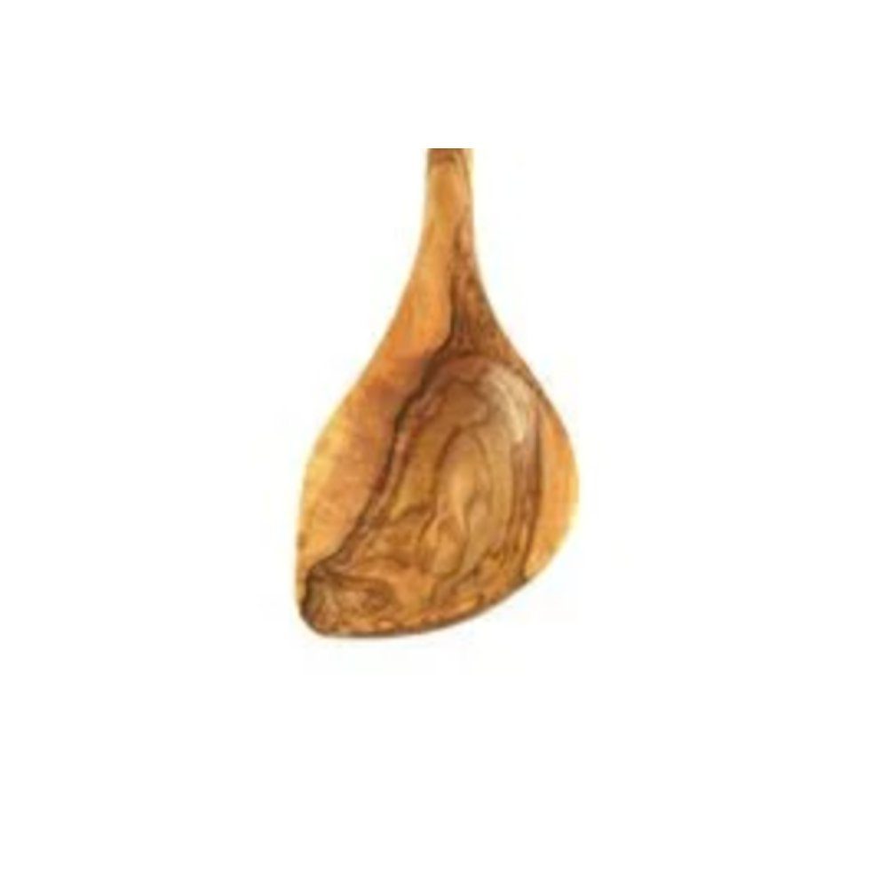 Olivenholz-erleben Kochlöffel mit Ecke aus Olivenholz – Länge ca. 30 cm, robust & stilvoll, Ecke erreicht Topfränder mühelos – ideal zum Rühren & Schaben – Bild 2 von 5