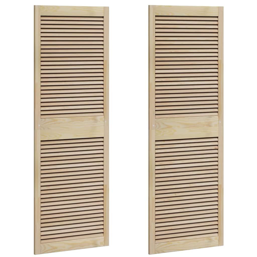vidaXL Schranktür Schranktür mit Tür 2 Stk. Natur 170 x 2,1 x 59,5 cm (2 St)