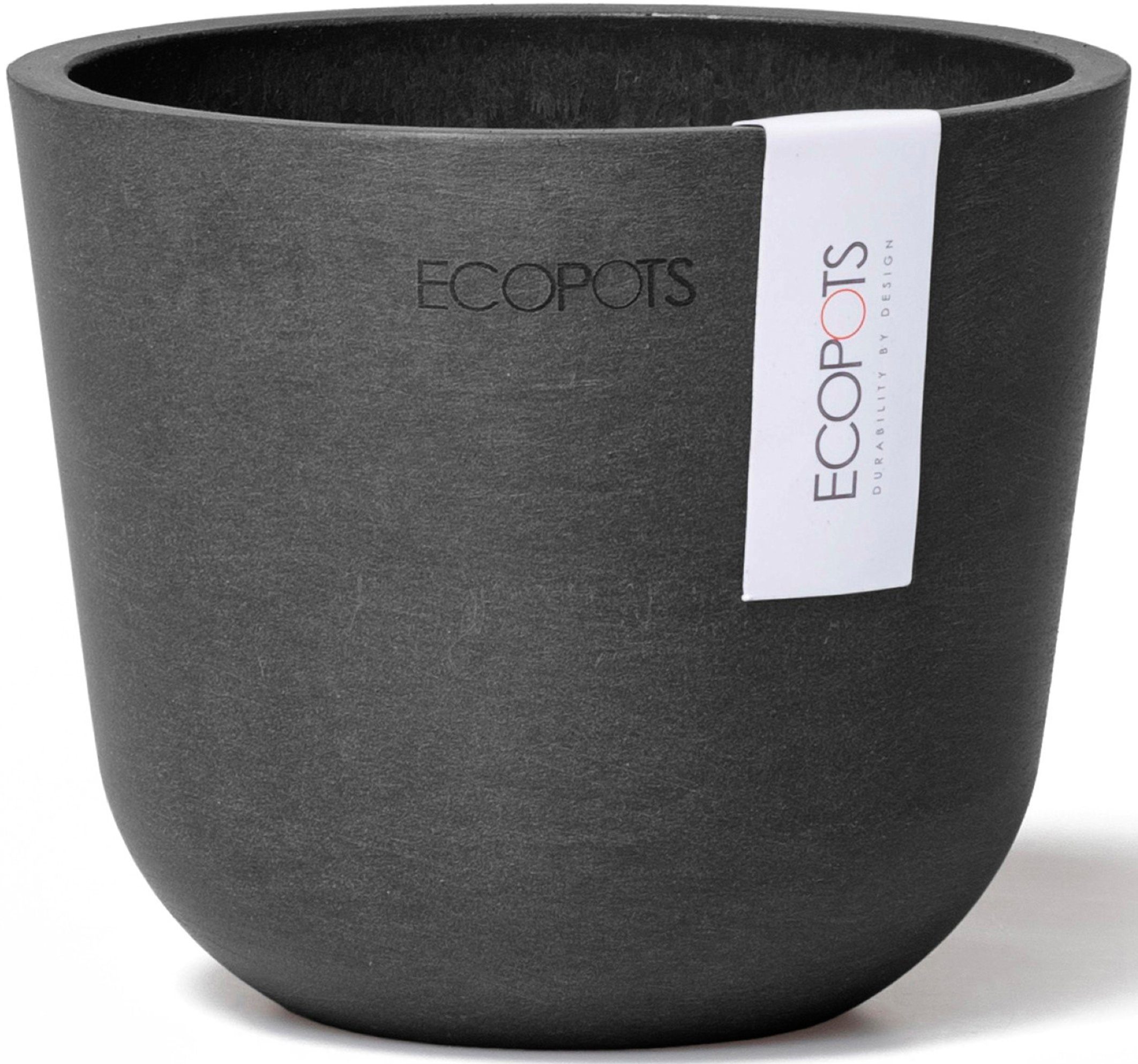 ECOPOTS Blumentopf Oslo Mini 11,5 Dunkelgrau, günstig online kaufen