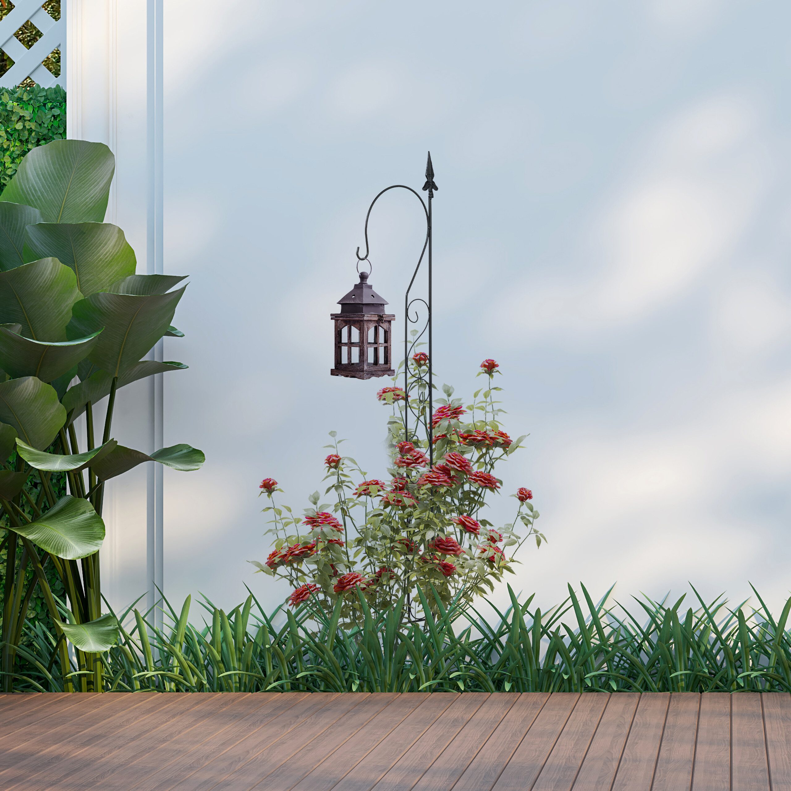 relaxdays Rankhilfe mit Haken 145 cm, günstig online kaufen
