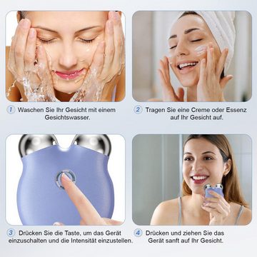 Gontence Dermaroller Microcurrent Schönheit Instrument Gesicht Lifting Massagegerät Haut