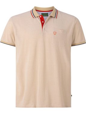 Charles Colby Poloshirt EARL IVOR zweifarbiges Pikee-Poloshirt