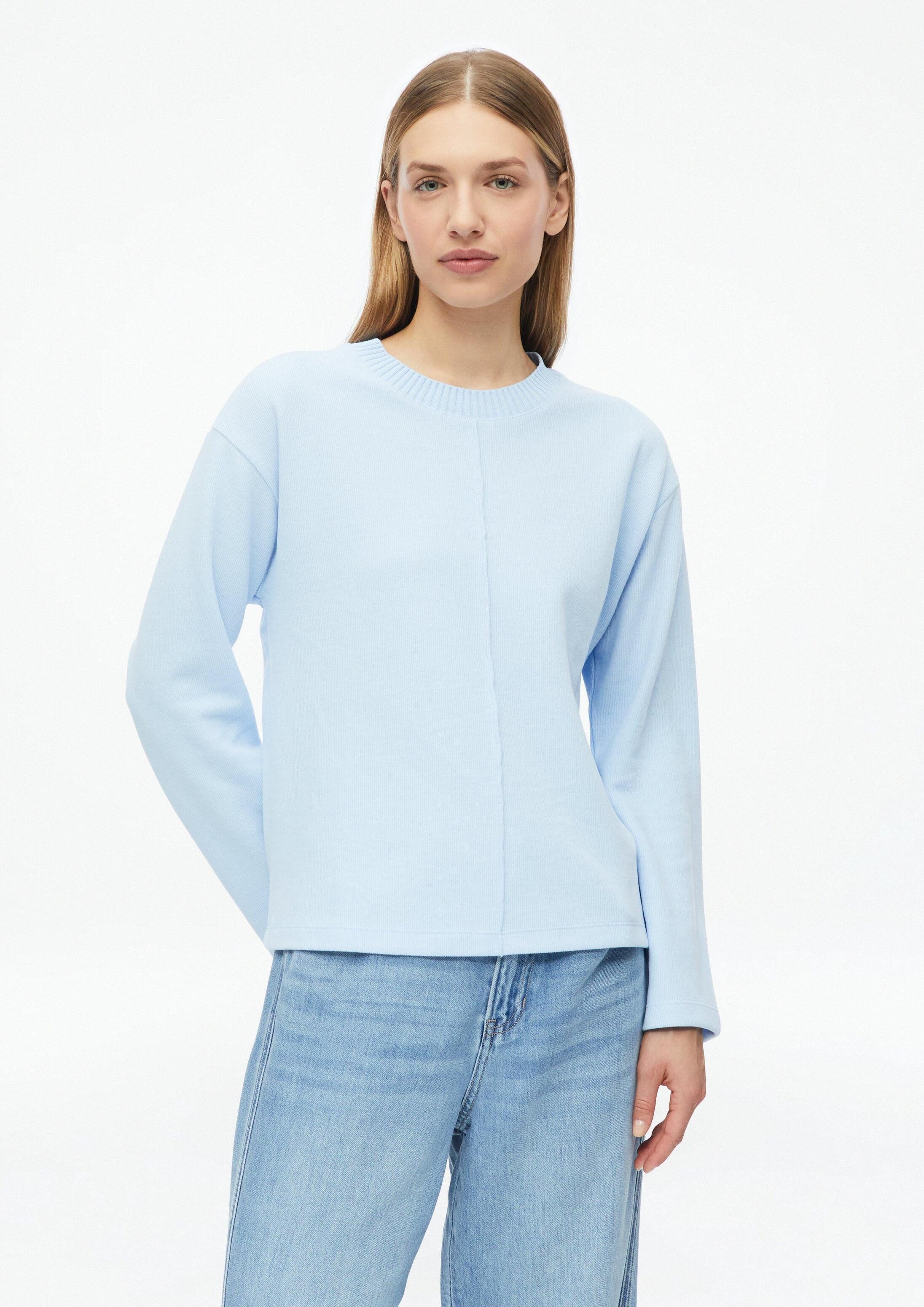 s.Oliver Sweatshirt Sweatshirt Angerautes Sweatshirt im Relaxed Fit