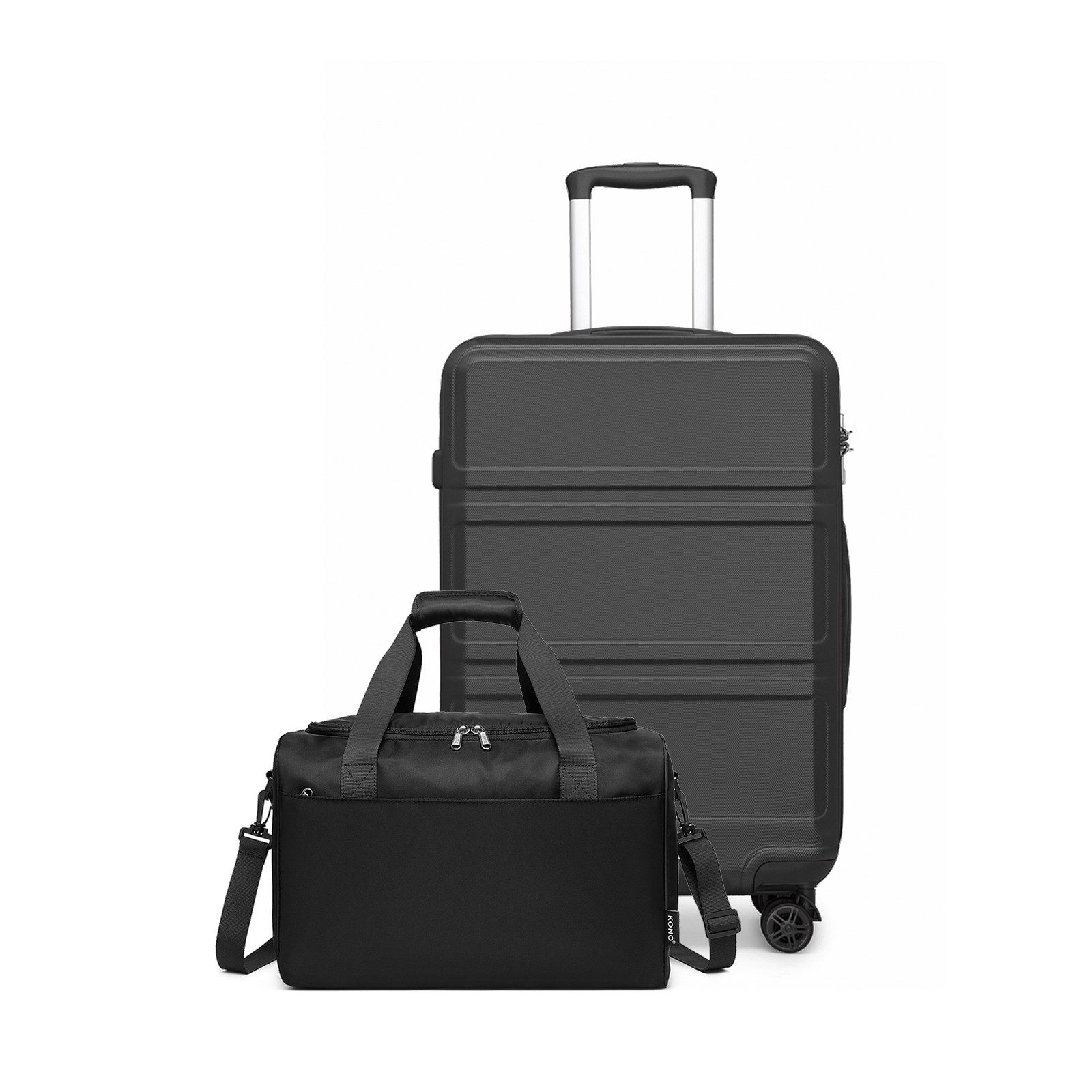 KONO Trolleyset Kombi-Set: Hartschalen-Koffer + Handgepäcktasche, (2 tlg) günstig online kaufen