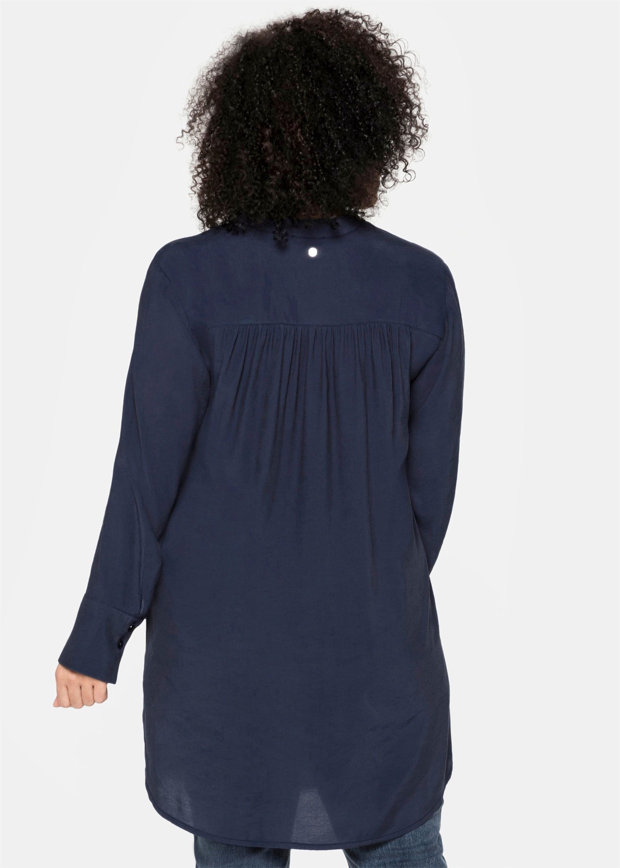 Sheego Klassische Bluse Longbluse Langarm günstig online kaufen