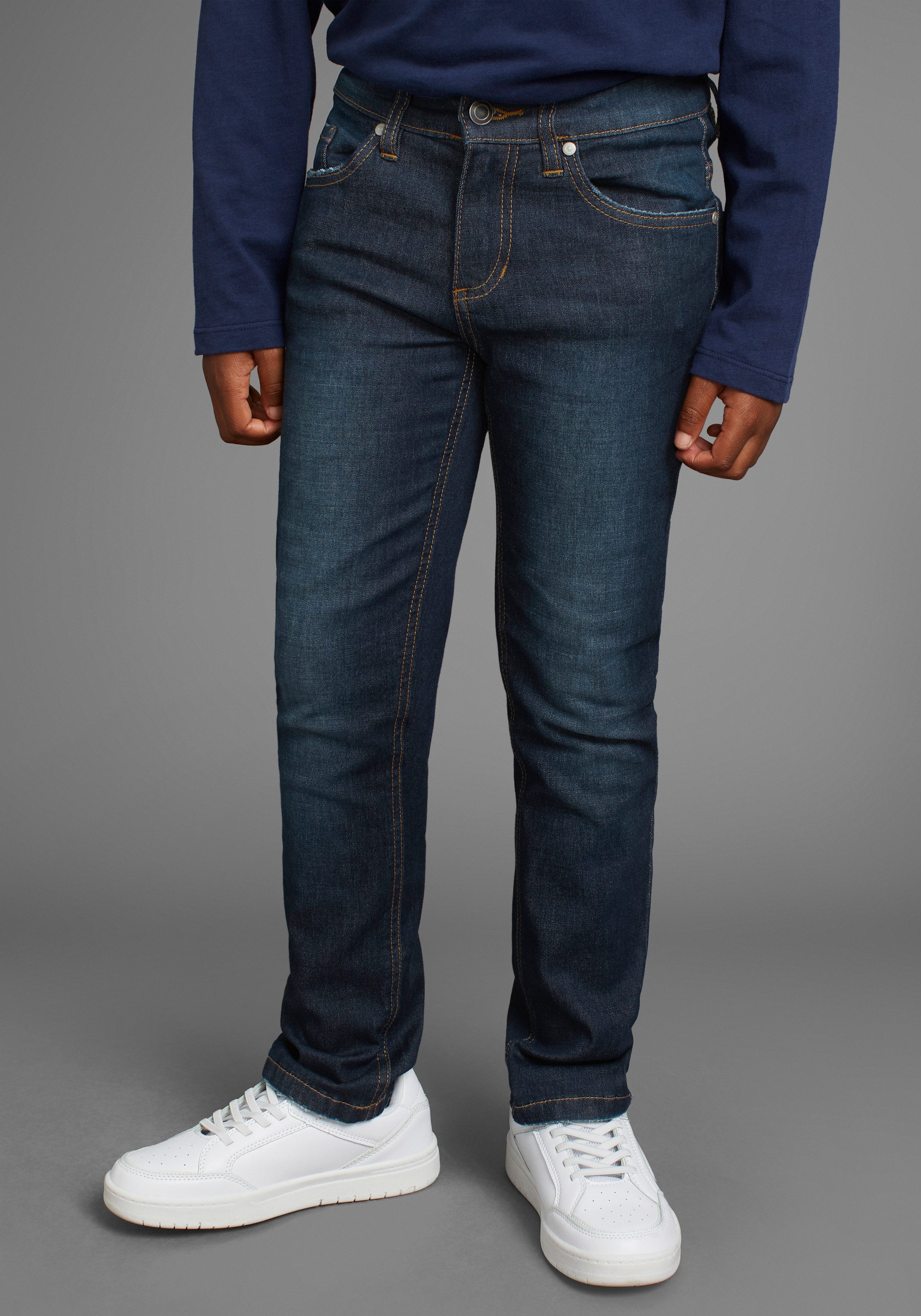 Stretch-Jeans Straight-fit Jeans für Jungen