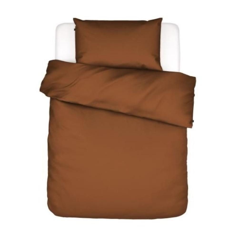 Essenza Bettwäsche Minte Leather Brown, Satin, 2 teilig