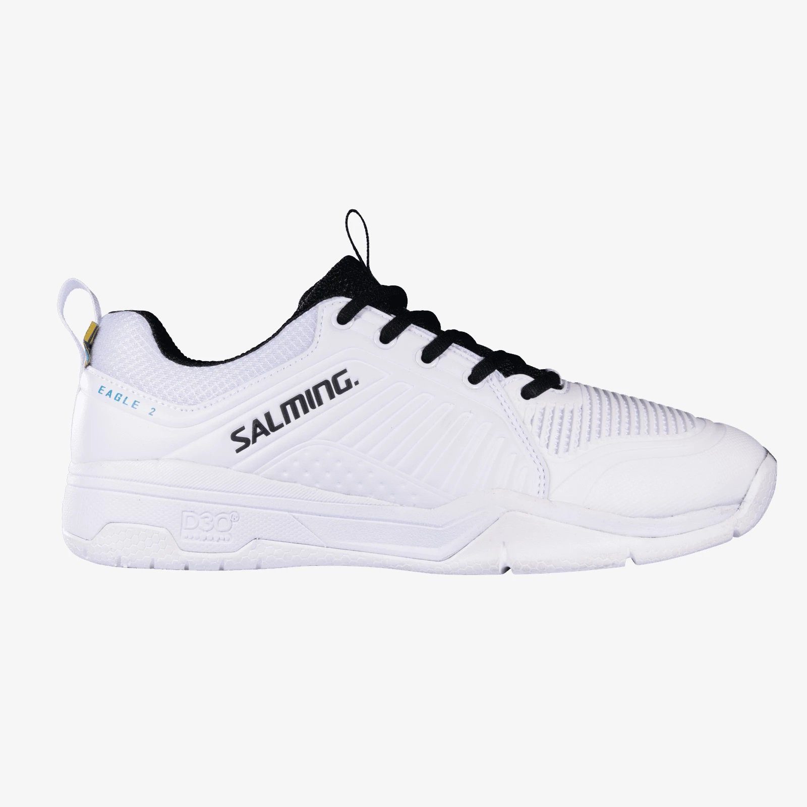 SALMING Hallen-Indoorschuhe Eagle 2 Stabilität/Komfort 2023 weiss/schwarz Badmintonschuh