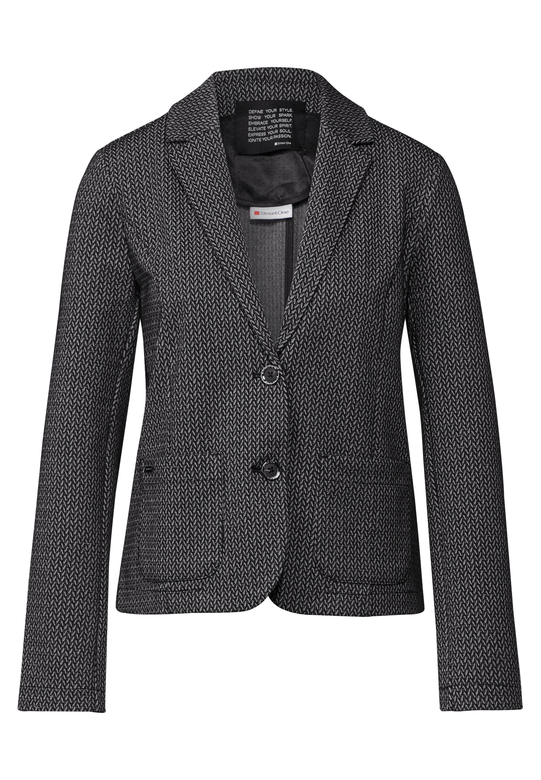 STREET ONE Sweatblazer mit Materialmix