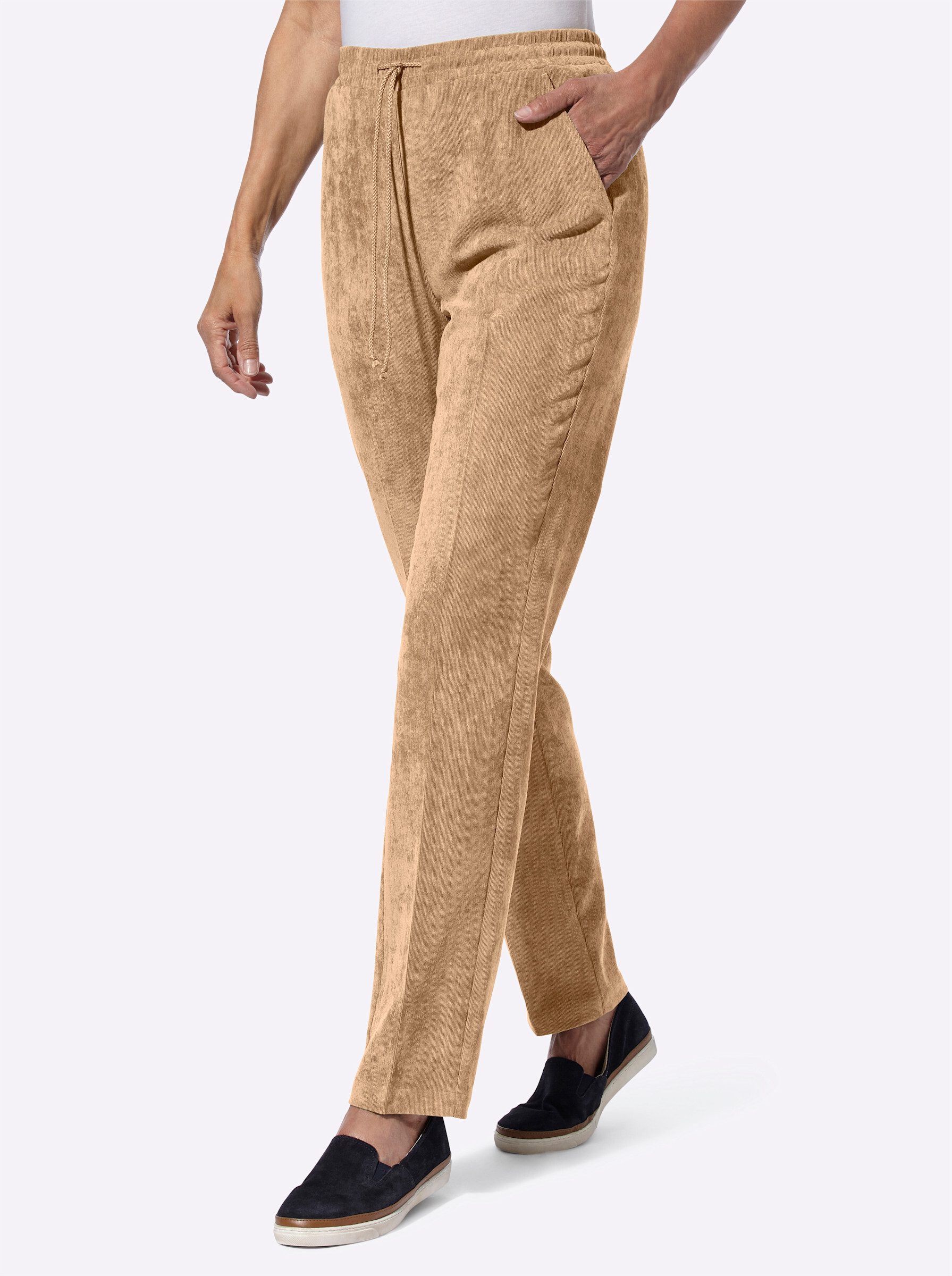 Jerseyhose Cord-Hose komfortabel