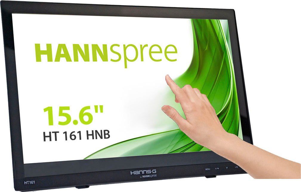 Hannspree HT 161 HNB LED-Monitor (39,62 cm/15,6 ", 1366 x 768 px, HD-ready, 12 ms Reaktionszeit, 60 Hz, TFT mit LED-Backlight)