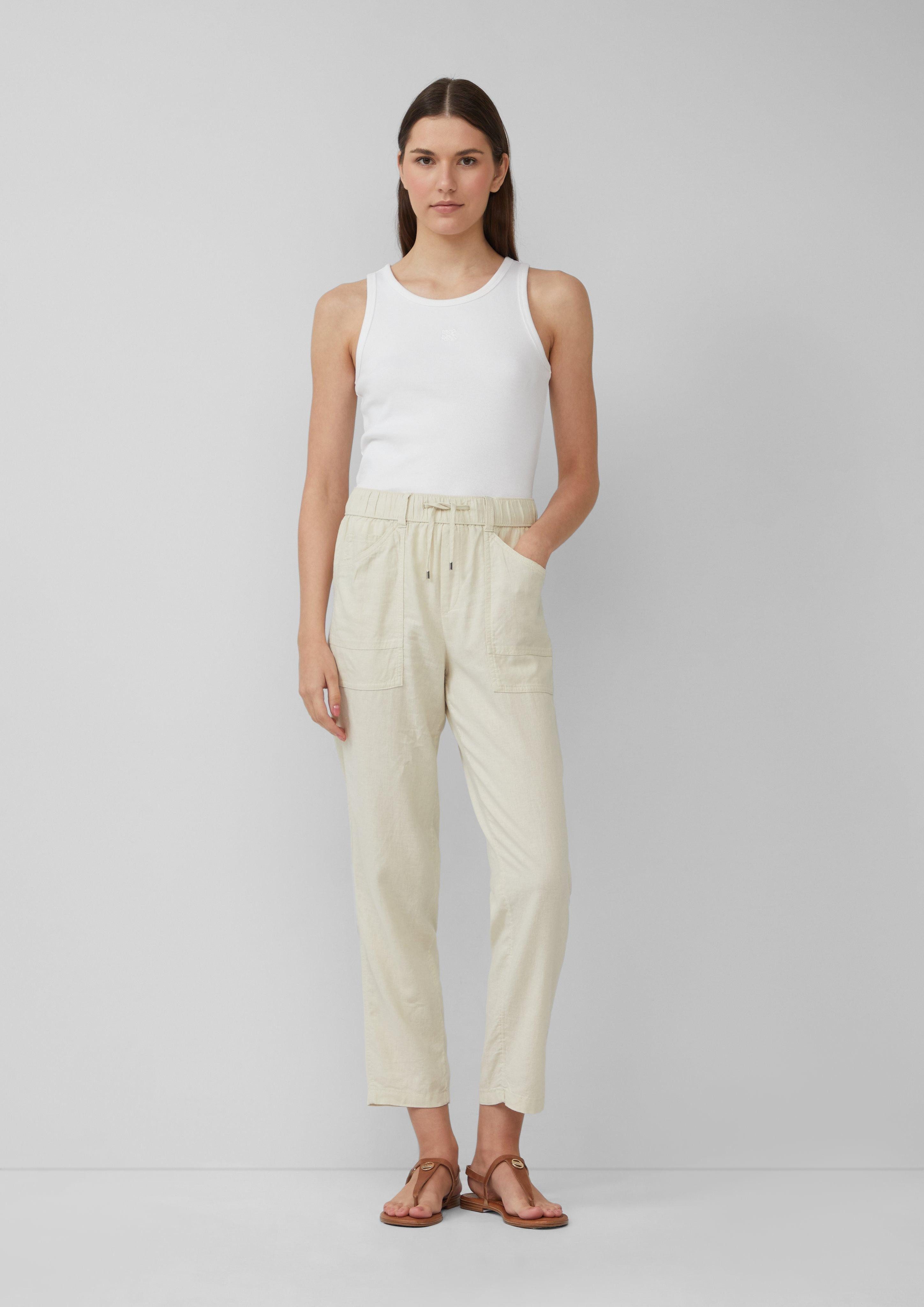 s.Oliver 7/8-Hose Leinenmix-Hose im Relaxed Fit günstig online kaufen