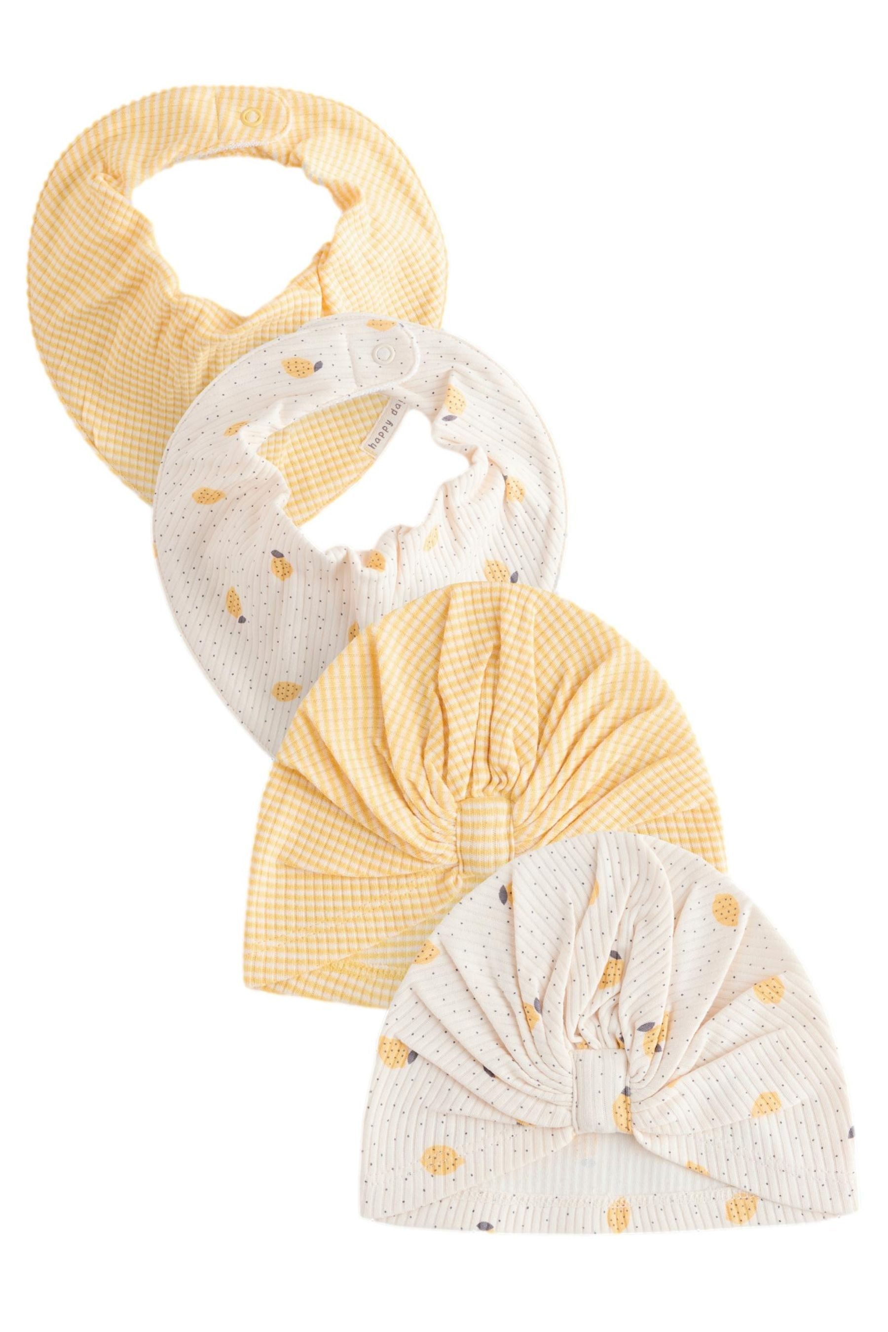 Next Turban Baby-Turbanmütze und Lätzchen, 4-tlg. Set, (4-St)