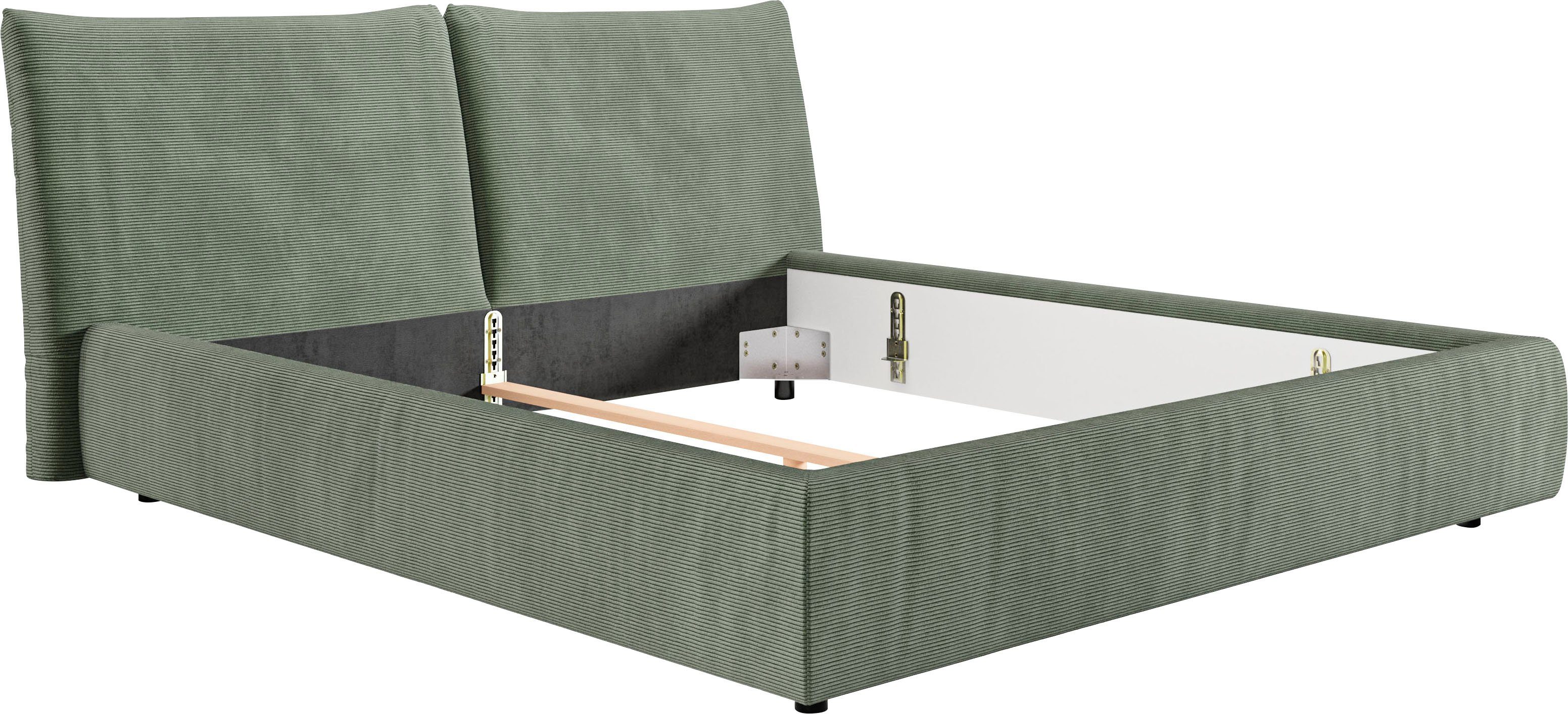 PLACES OF STYLE Polsterbett "Priora in 4 Breiten bis 200cm" auch in NaturLE günstig online kaufen