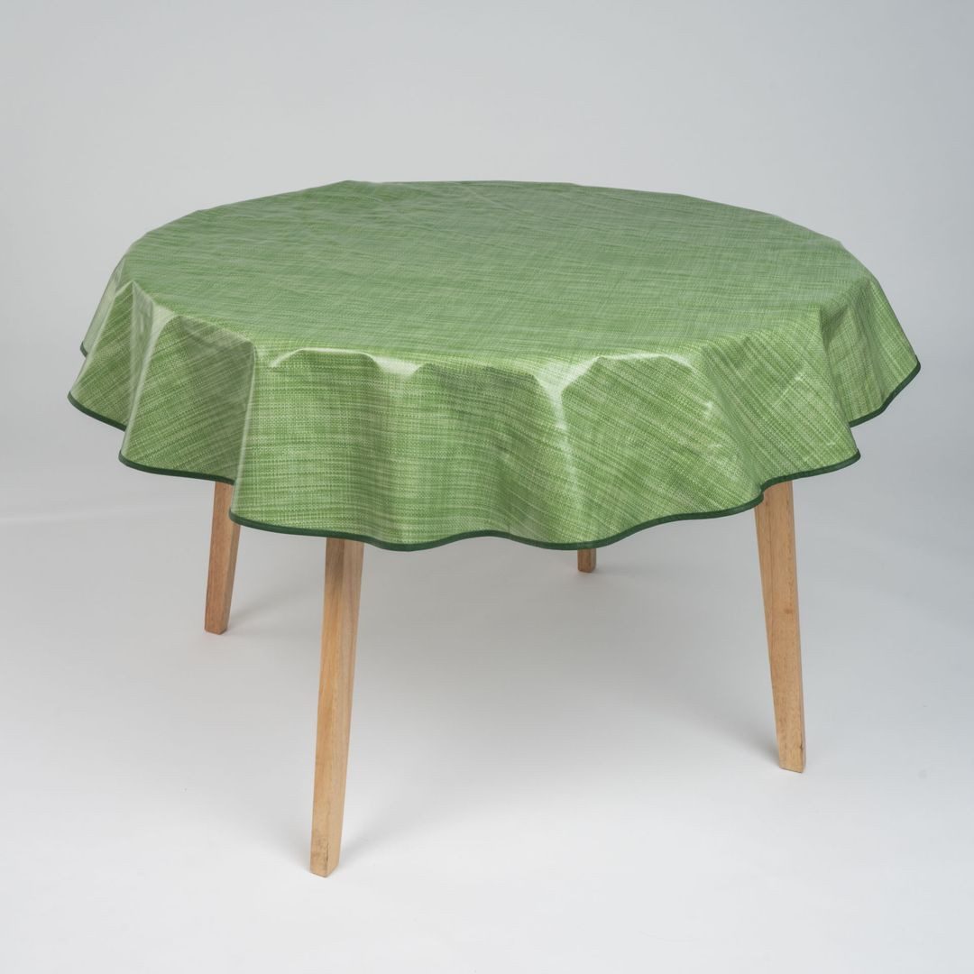laro Tischdecke 140cm runde Wachstuchtischdecke Saum-Eingefasst günstig online kaufen