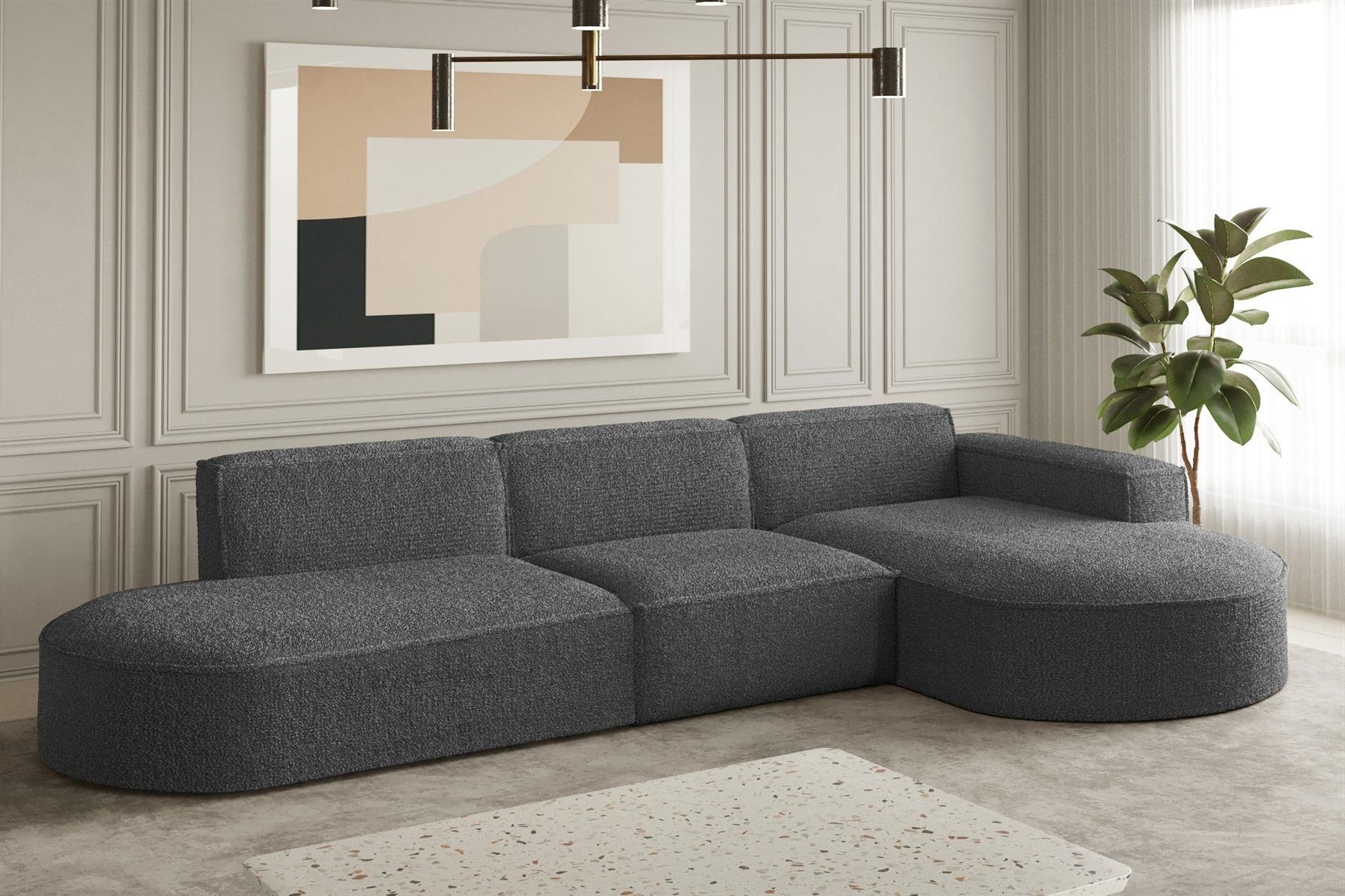 Fun Möbel Ecksofa Ecksofa Designersofa PALMA günstig online kaufen