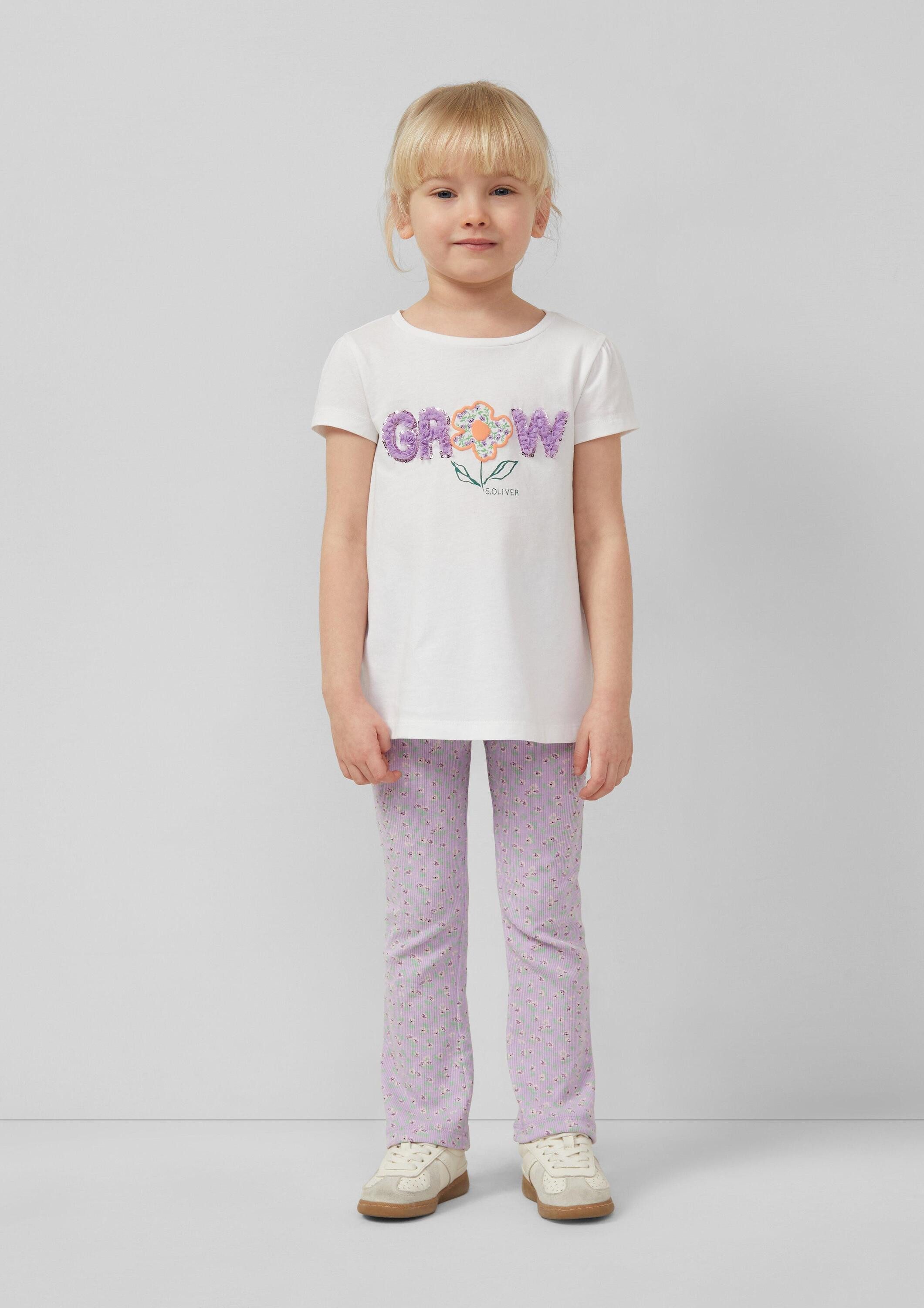 s.Oliver Kurzarmshirt T-Shirt T-Shirt im A-Shape mit Artwork