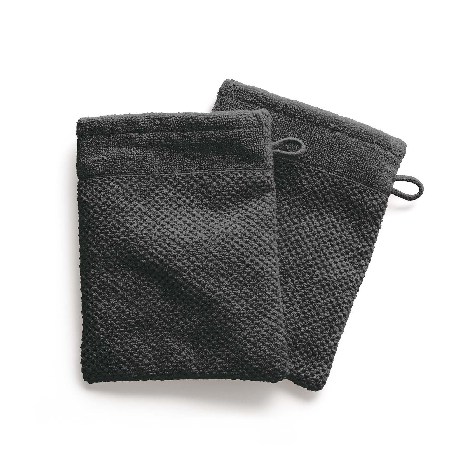 Kushel Waschhandschuh The Wash Glove Set Slate Grey
