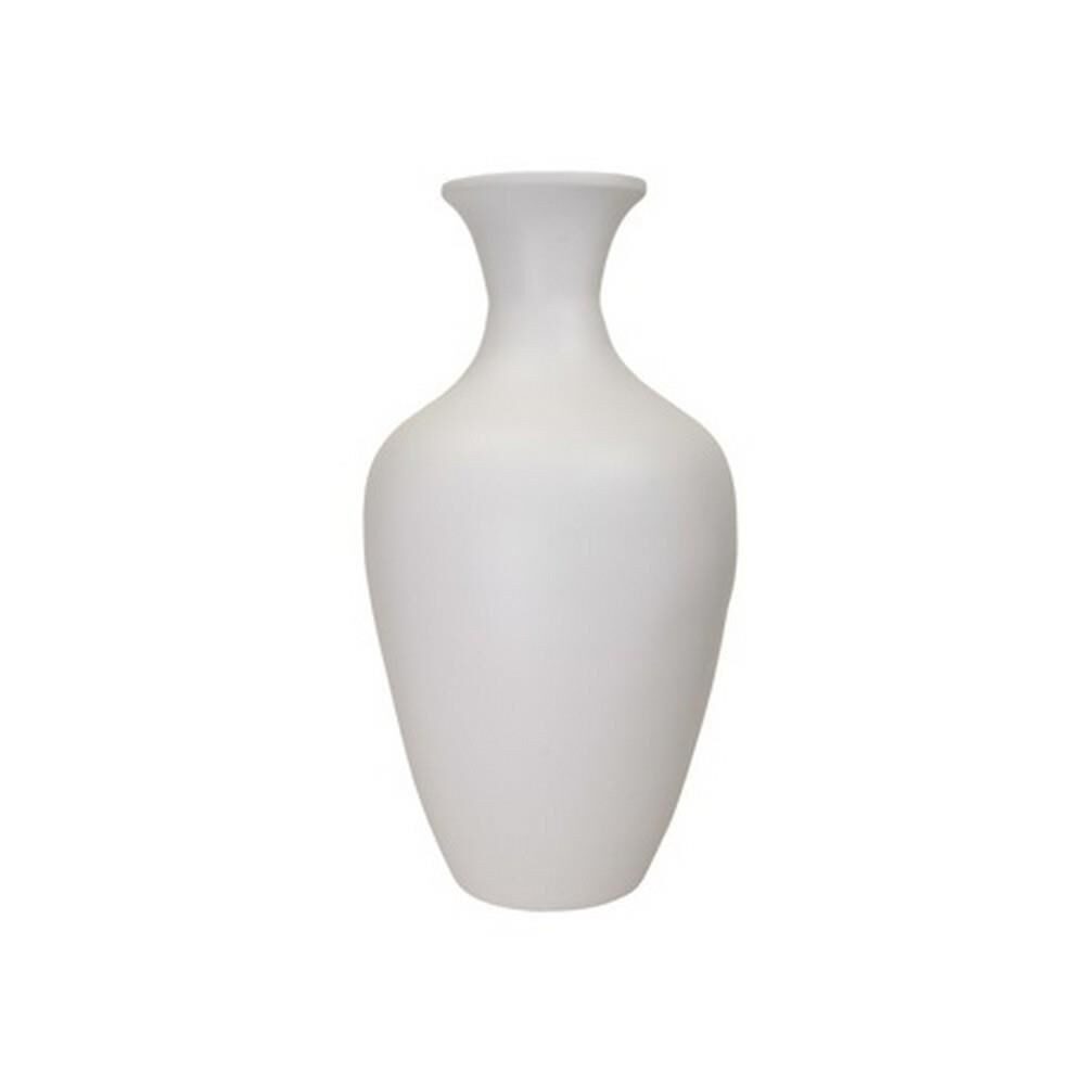 Annimuck Dekovase Bambus Vase Spun weiss H49 D26 Bodenvase (1 St)