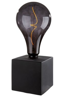 GILDE Tischleuchte GILDE Lampe Würfel - schwarz - H. 15cm x B. 15cm