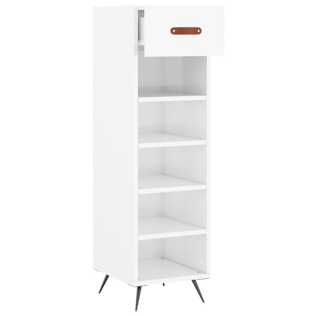 vidaXL Schuhschrank Schuhschrank Hochglanz-Weiß 30x35x105 cm günstig online kaufen