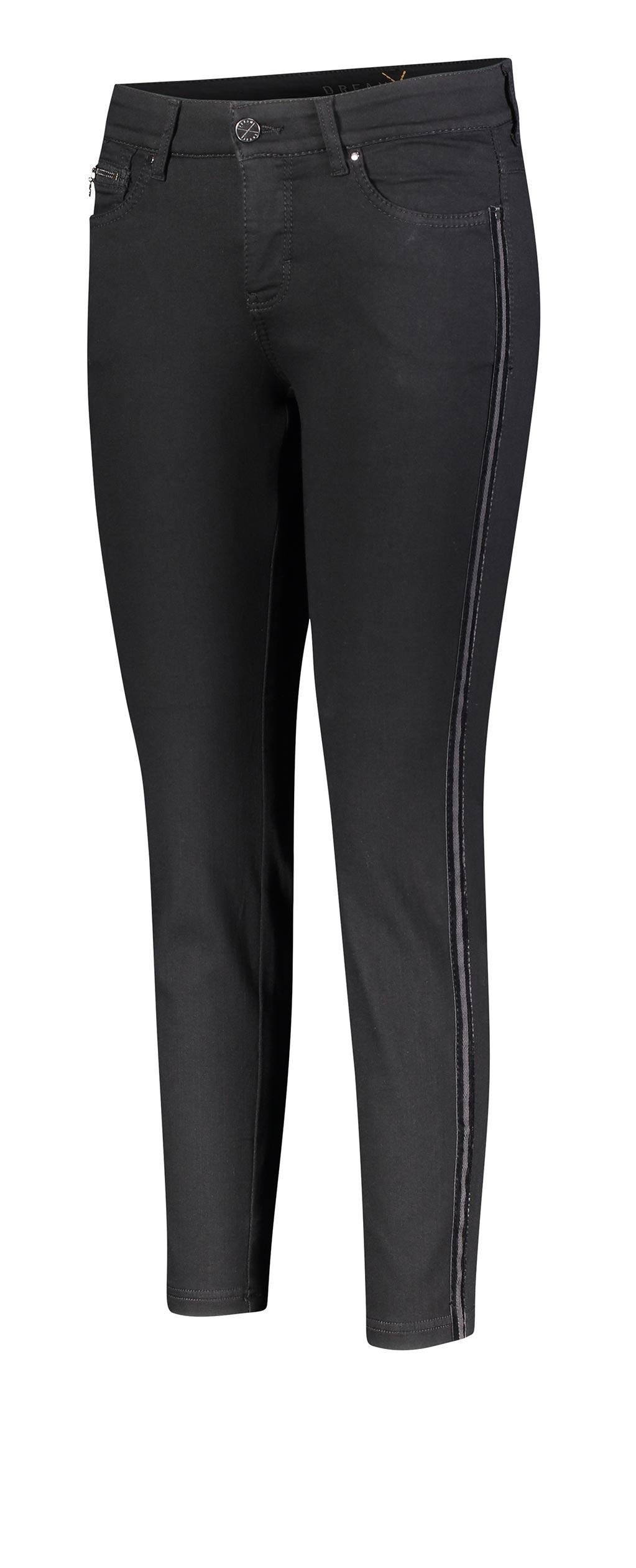 Stretch-Jeans MAC DREAM SLIM black-black velvet galloon 5435-96-0355L D999