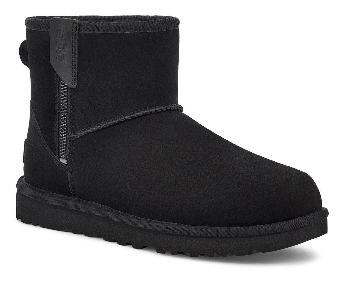 mit BAILEY ZIP CLASSIC Warmfutter Winterboots UGG MINI schwarz