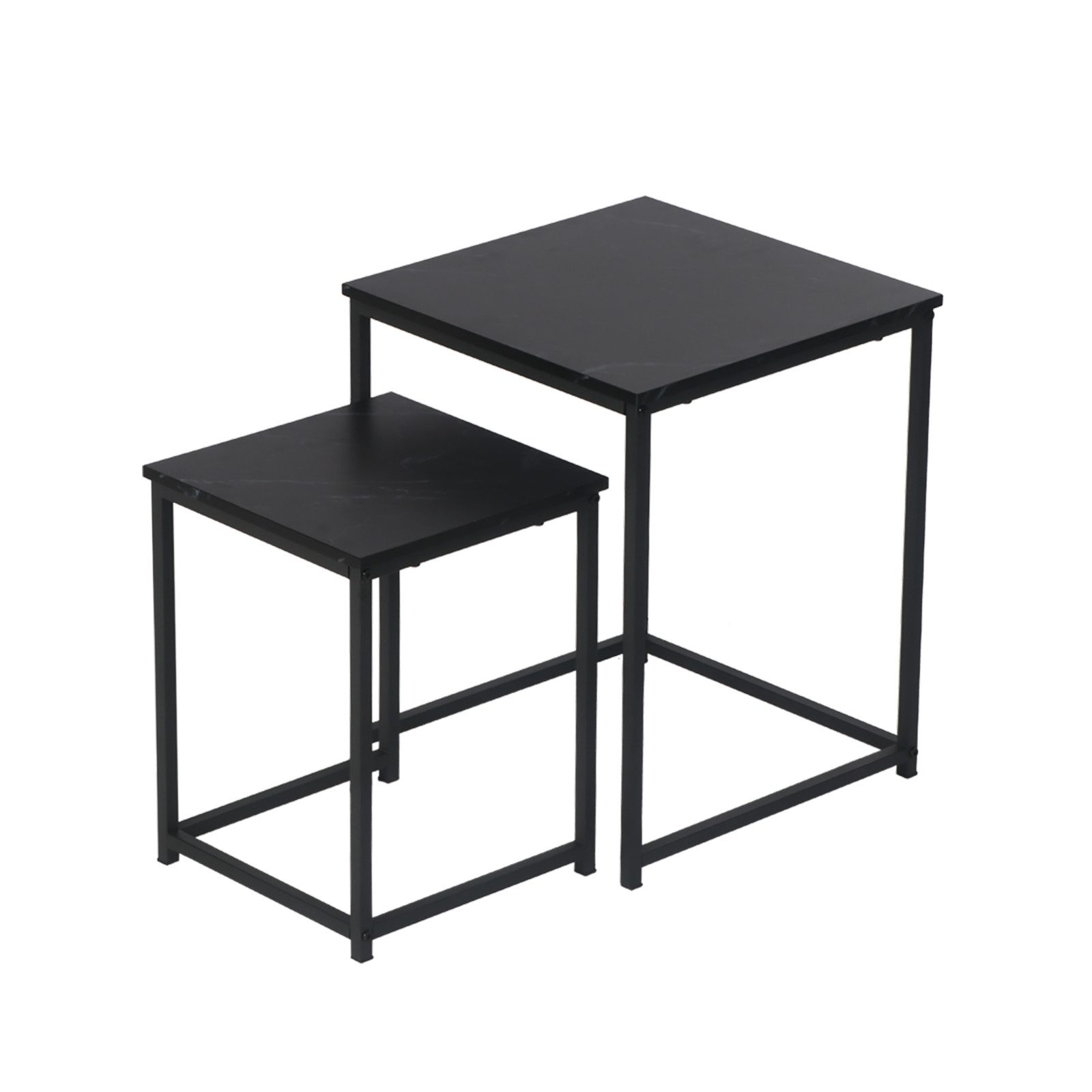 BIGTREE Couchtisch 2er Set Couchtisch quadratisch günstig online kaufen
