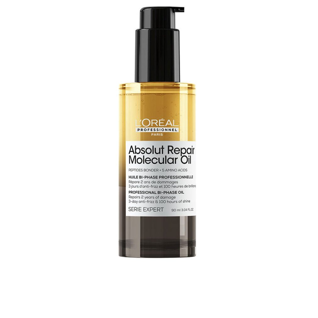 L'ORÉAL PARIS Haarpflege-Set ABSOLUT REPAIR MOLECULAR professionelles zweiphasiges Öl